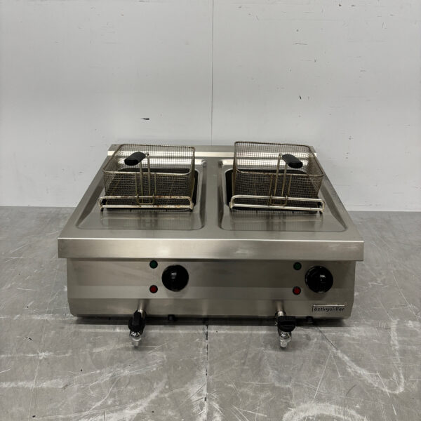 RVS Oztiryakiler Dubbele Friteuse 2 x 12 liter 400V Horeca