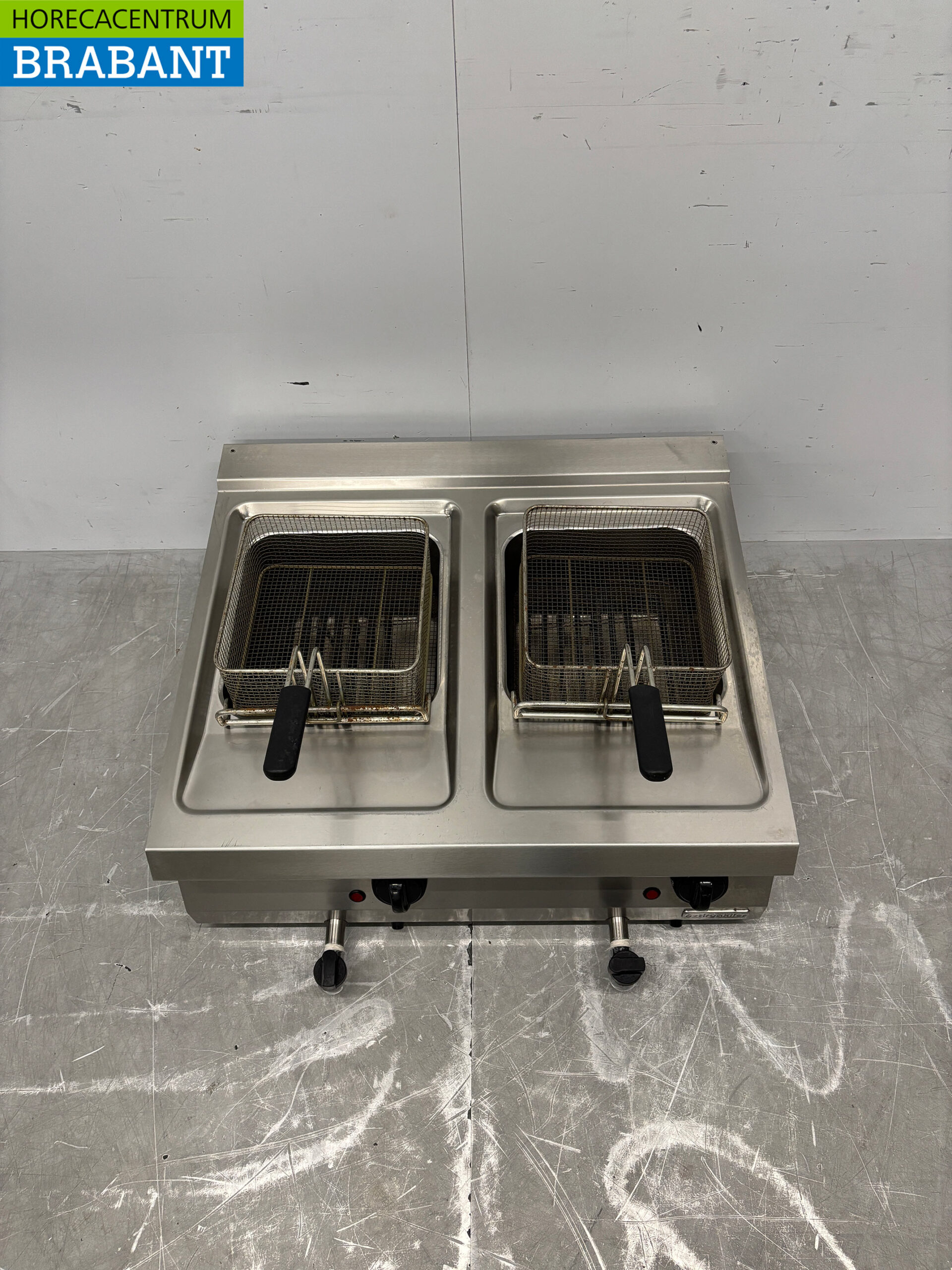RVS Oztiryakiler Dubbele Friteuse 2 x 12 liter 400V Horeca - Afbeelding 4