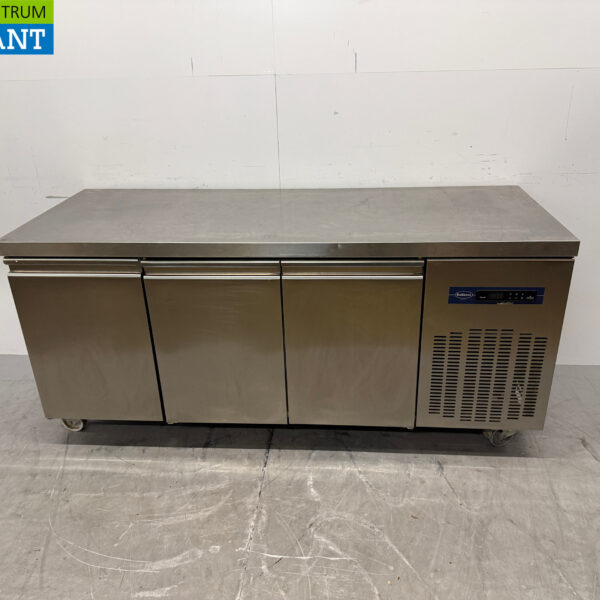 RVS Rubbens Verrijdbare Vrieswerkbank 3 Deuren 184,5 cm 230V Horeca