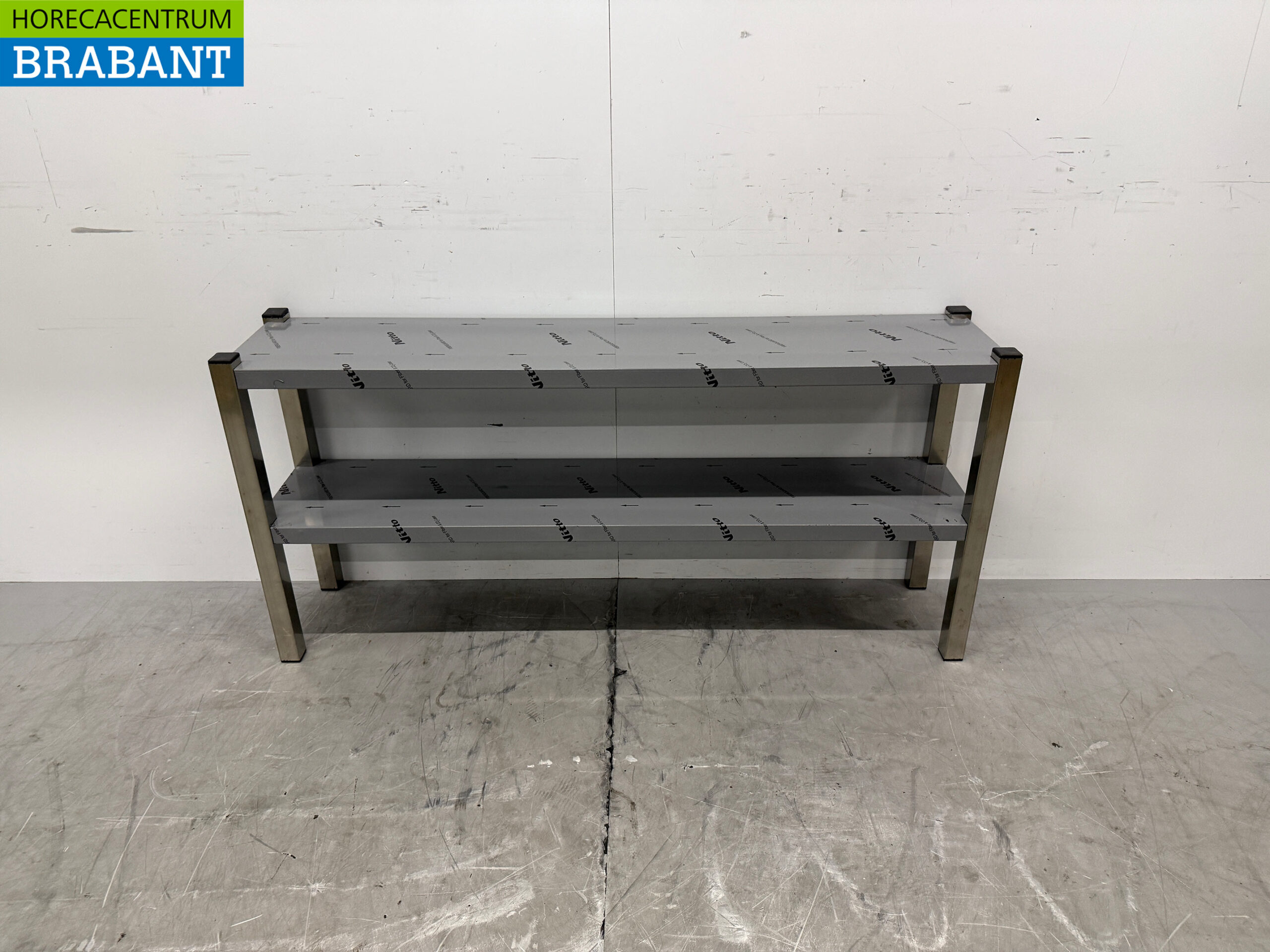RVS Dubbele Etagere Brug 140 cm Horeca