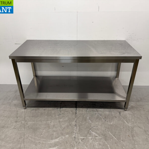 RVS Werktafel met onderschap 160 x 70 x 88,5 cm Horeca