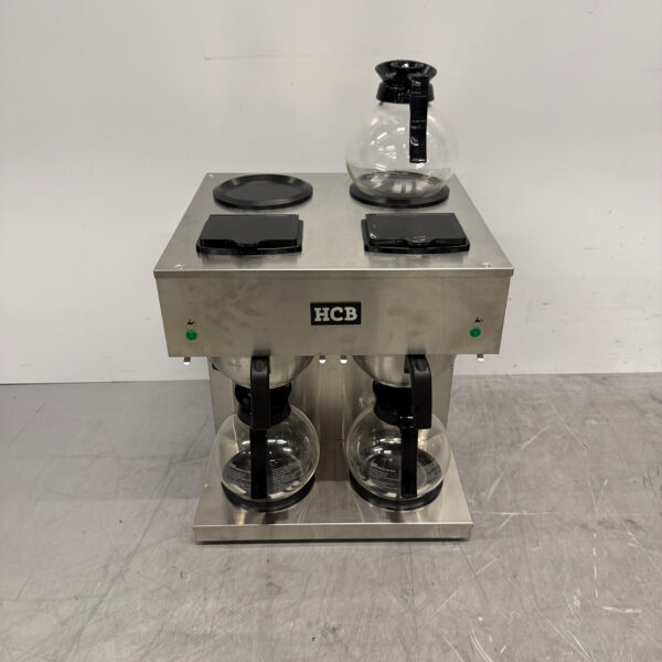 RVS HCB Dubbele Koffiezetapparaat Koffiemachine 2 x 1,8 liter 230V Horeca