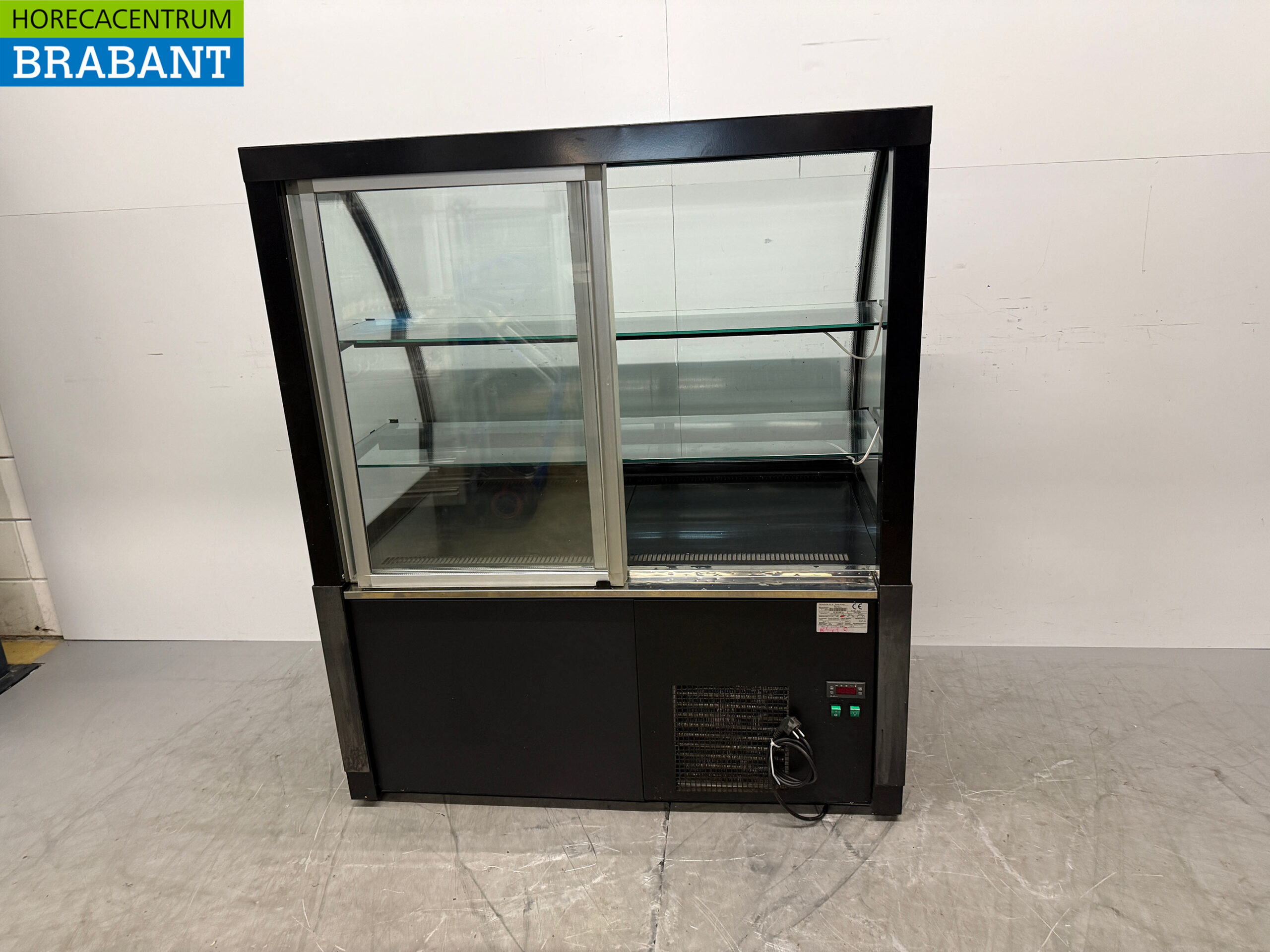 Tecnodom Koelvitrine Gebaksvitrine 2 Schuifdeuren 120 cm 230V Horeca - Afbeelding 4
