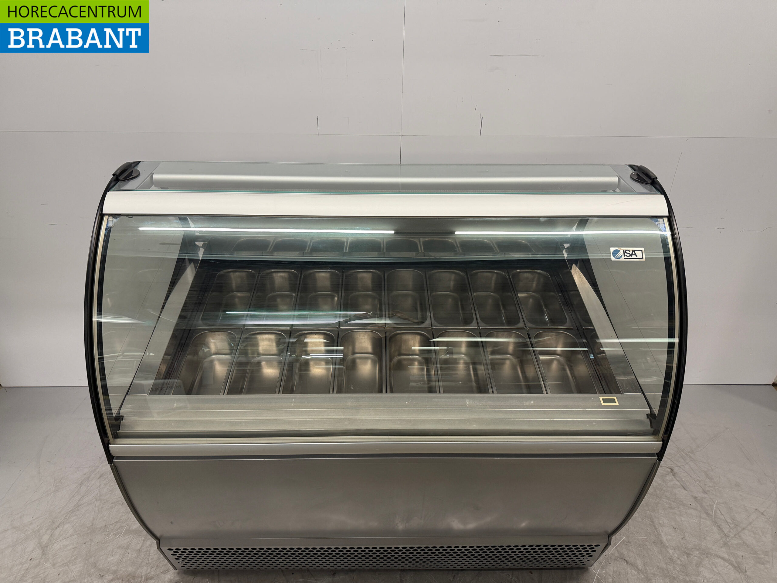 ISA Schepijsvitrine Ijsvitrine 16 x 5 liter bak 150,5 cm 230V Horeca - Afbeelding 4