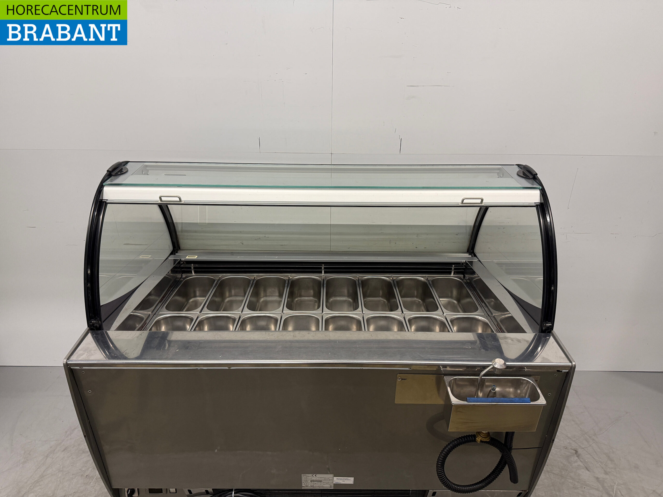 ISA Schepijsvitrine Ijsvitrine 16 x 5 liter bak 150,5 cm 230V Horeca - Afbeelding 6