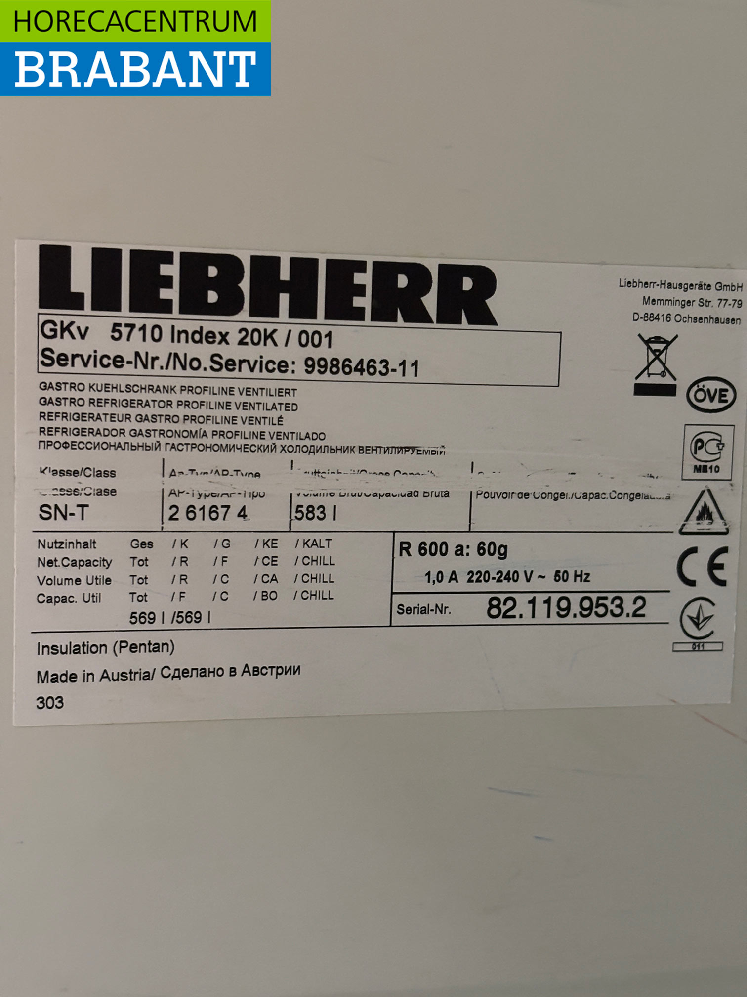 Liebherr Koeling 583 liter 230V Horeca - Afbeelding 5