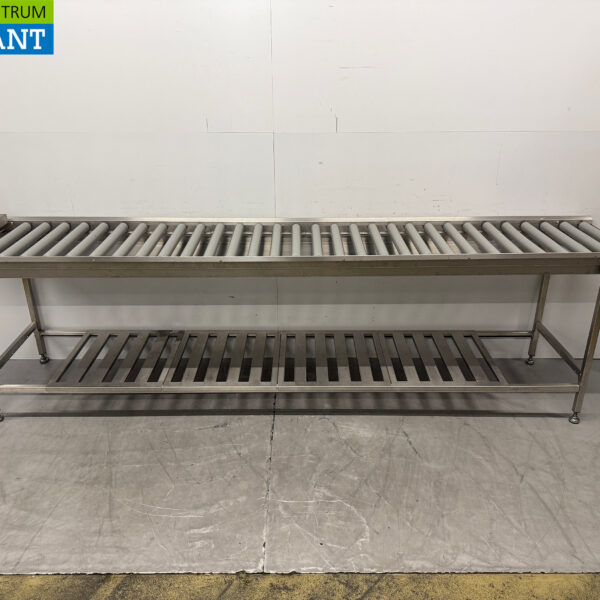 RVS Wexiodisk Afvoertafel Rollenbaan T.B.V. Doorschuifvaatwasser 310 cm Horeca