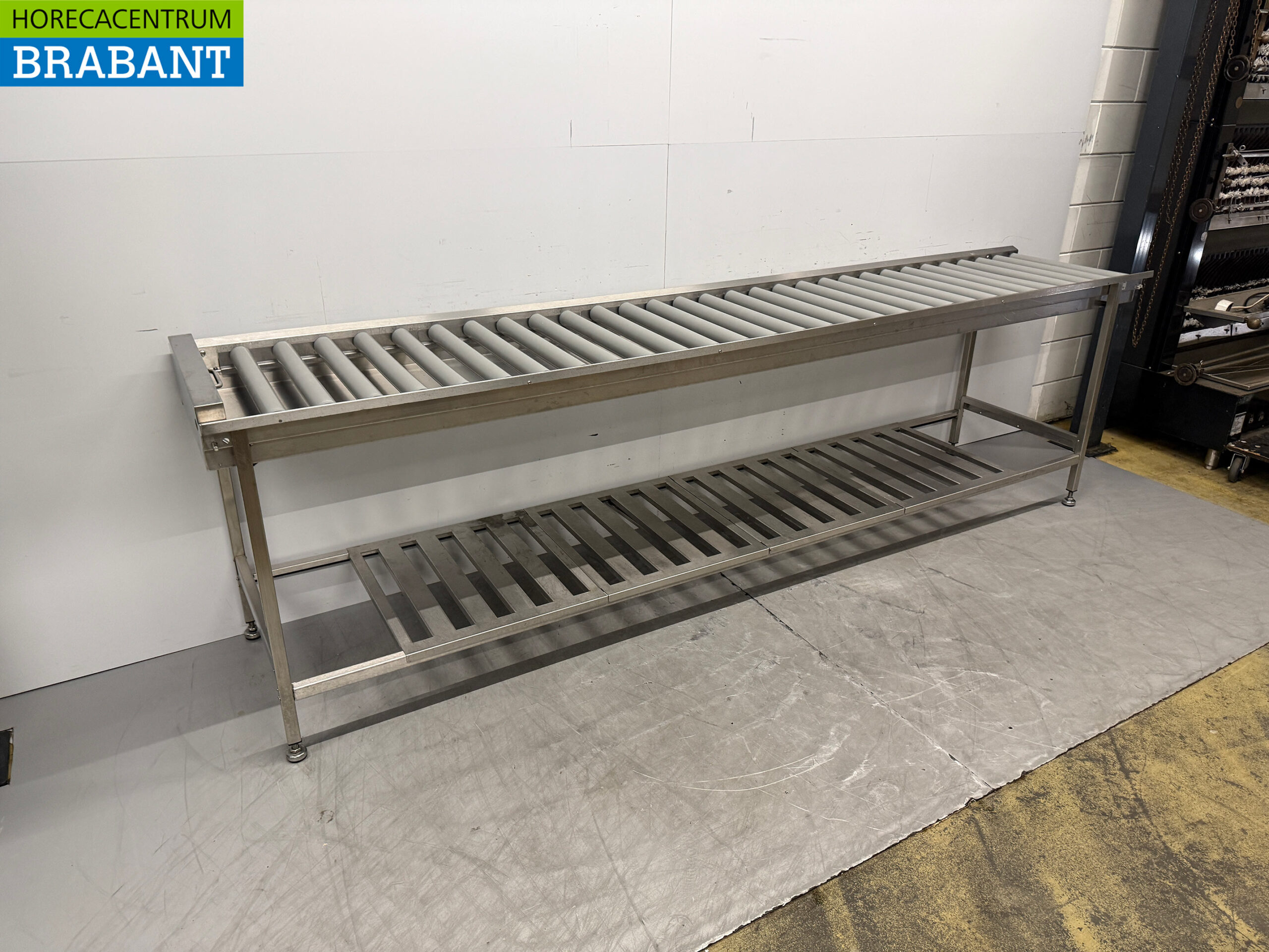 RVS Wexiodisk Afvoertafel Rollenbaan T.B.V. Doorschuifvaatwasser 310 cm Horeca - Afbeelding 2