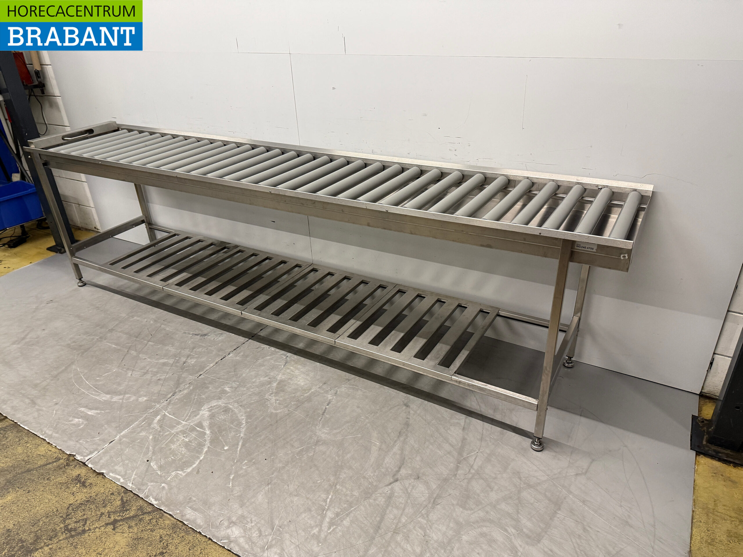 RVS Wexiodisk Afvoertafel Rollenbaan T.B.V. Doorschuifvaatwasser 310 cm Horeca - Afbeelding 3