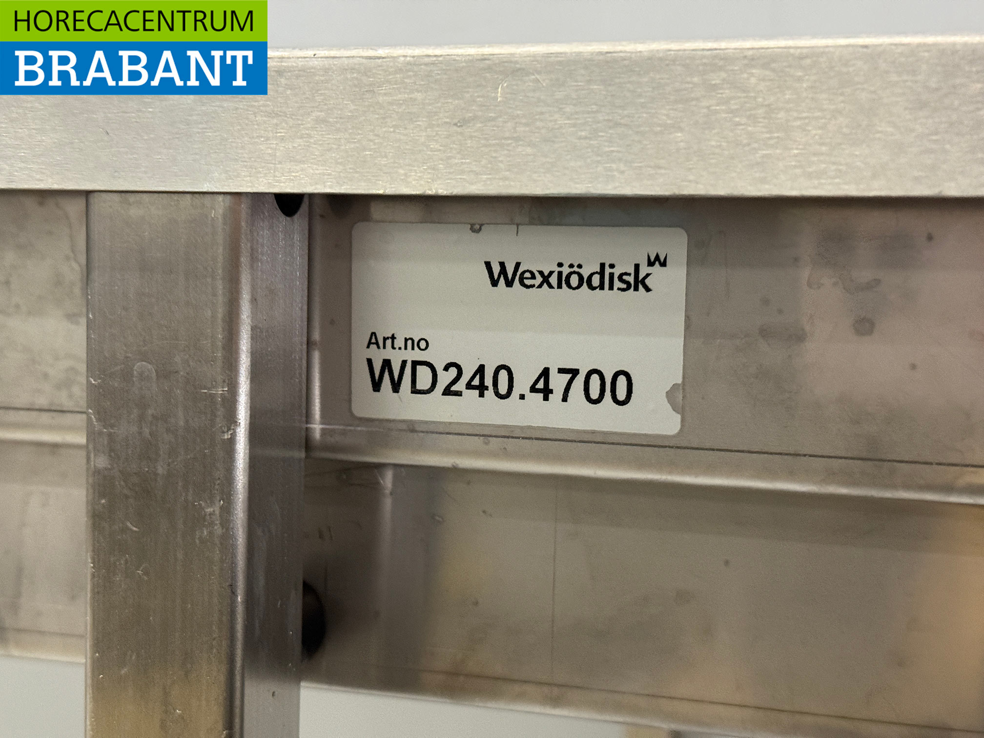 RVS Wexiodisk Afvoertafel Rollenbaan T.B.V. Doorschuifvaatwasser 310 cm Horeca - Afbeelding 6
