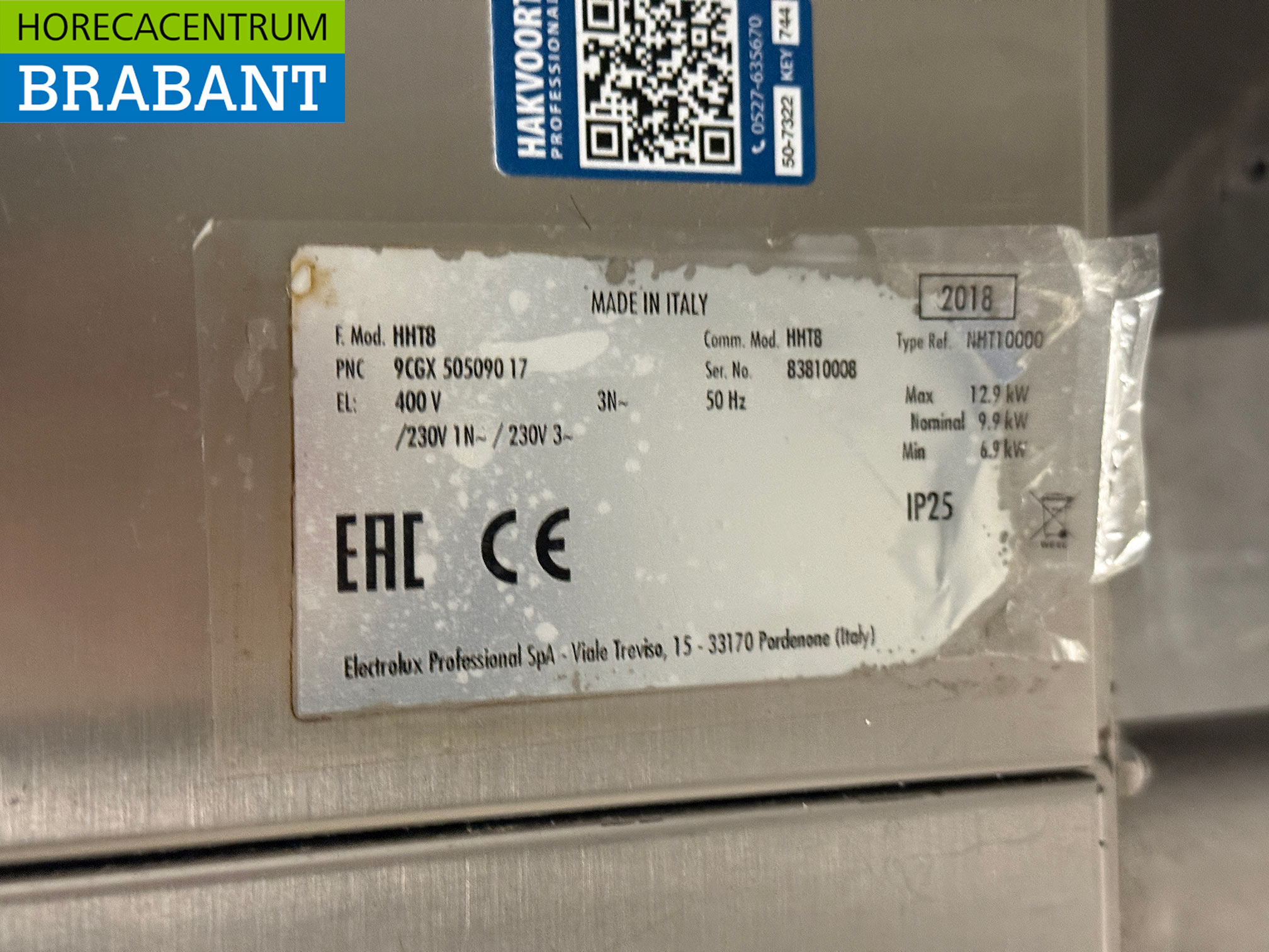 RVS Zanussi Doorschuifvaatwasser 400V Horeca - Afbeelding 6