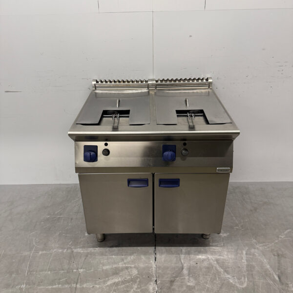 RVS Electrolux Dubbele Friteuse 2 x 7 liter GAS Horeca