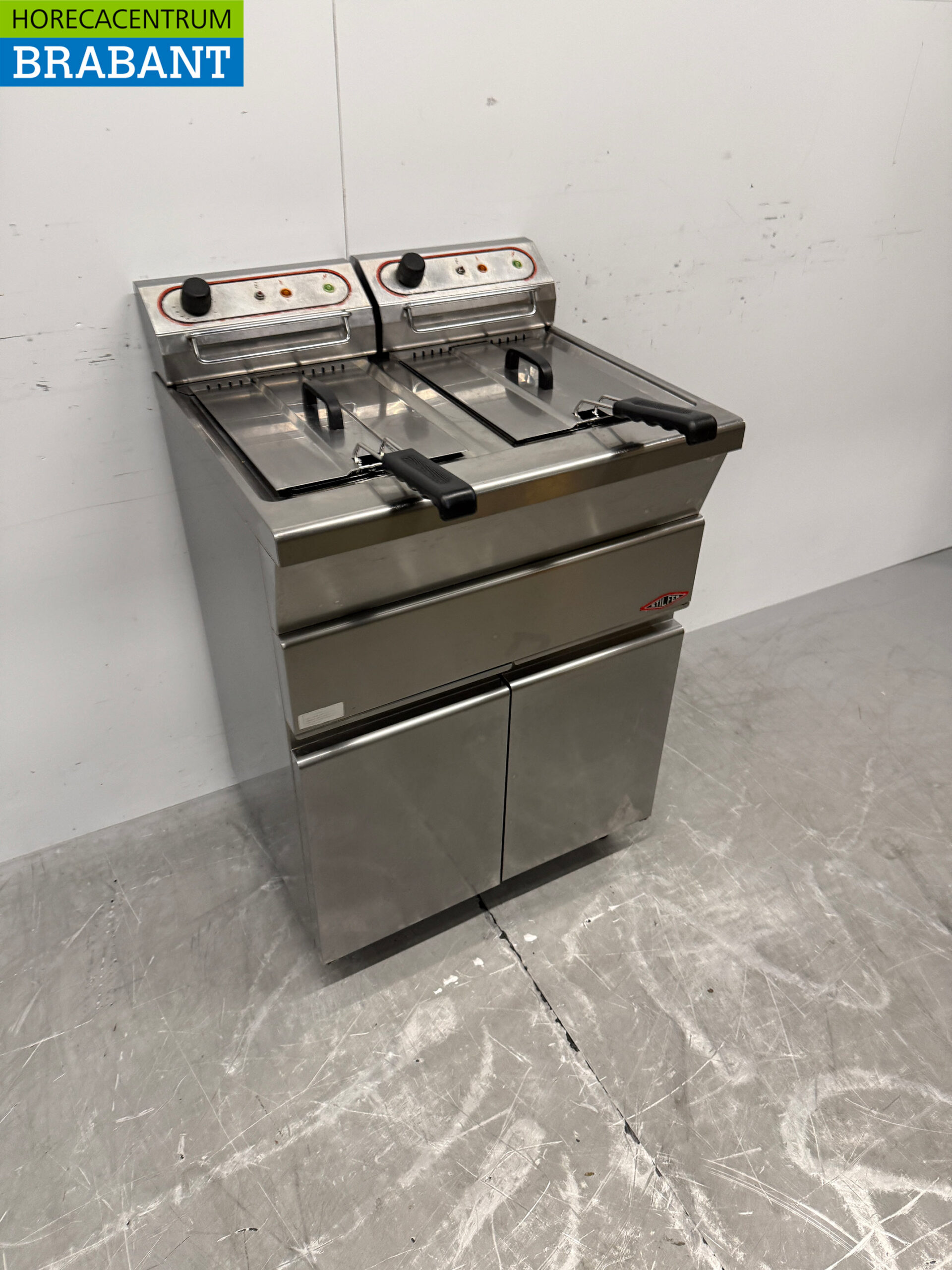 RVS Stilfer Dubbele Friteuse 2 x 9 liter 2 x 230V Horeca - Afbeelding 3