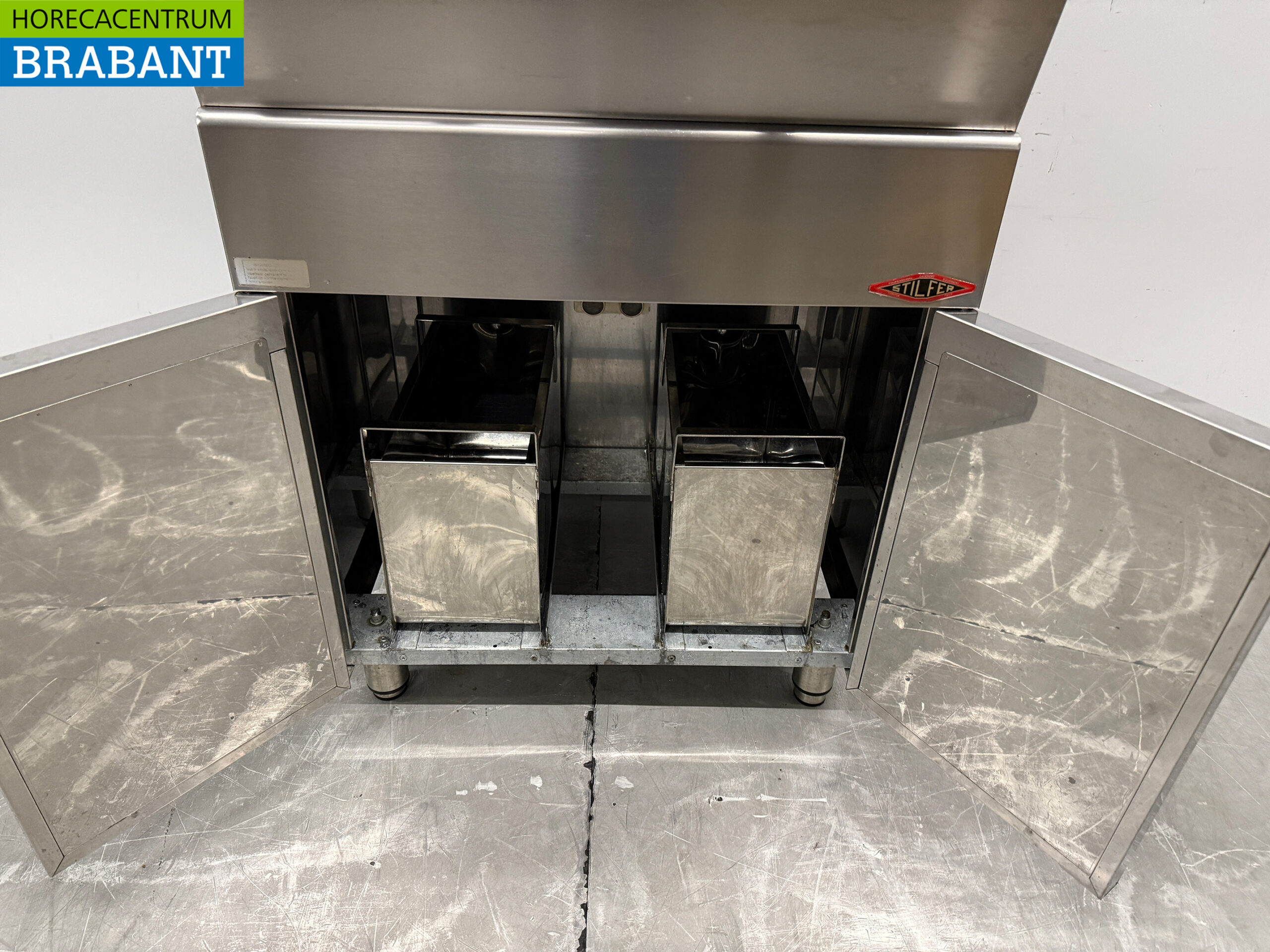 RVS Stilfer Dubbele Friteuse 2 x 9 liter 2 x 230V Horeca - Afbeelding 5