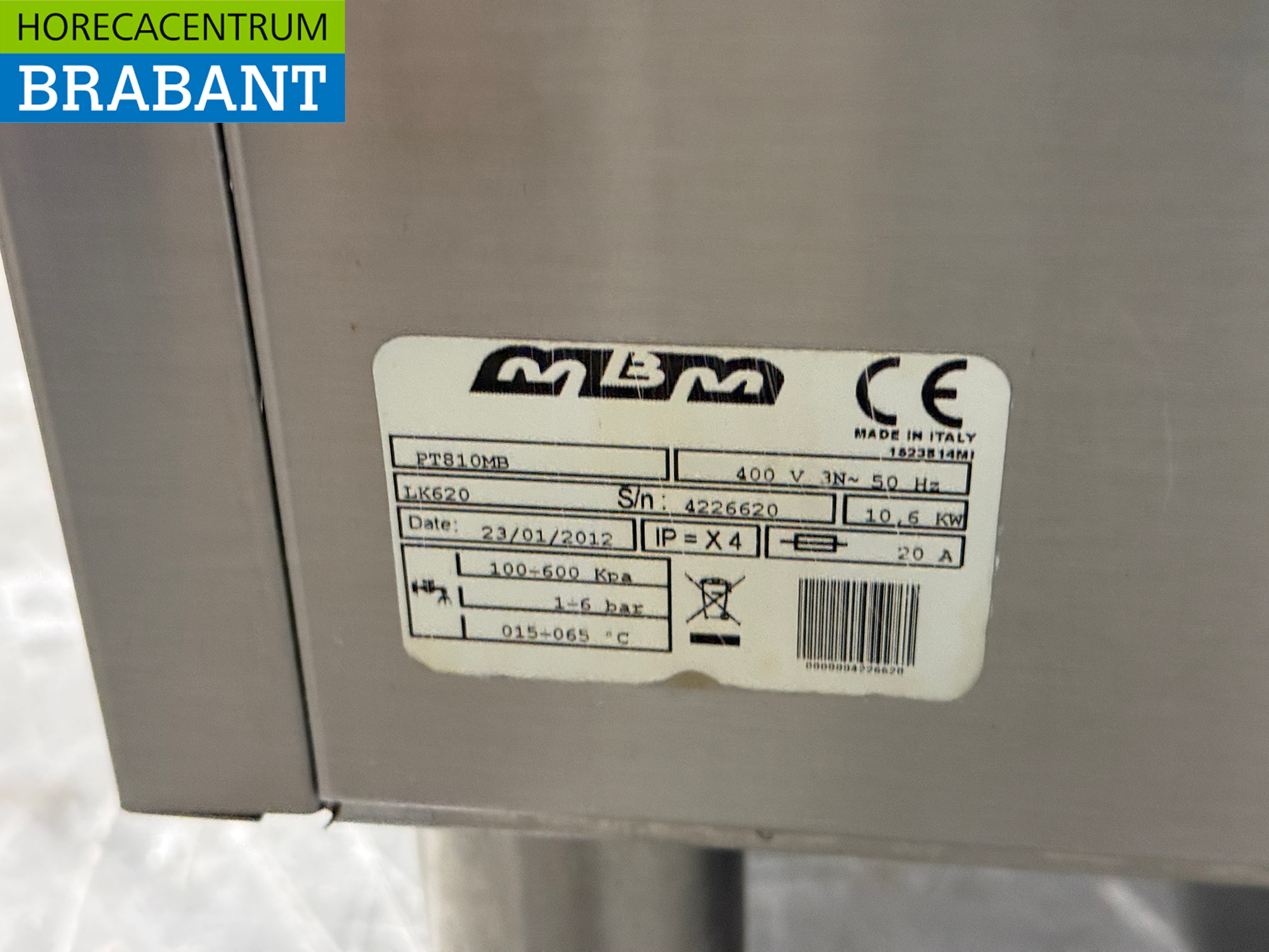 RVS MBM Doorschuifvaatwasser 400V Horeca - Afbeelding 6