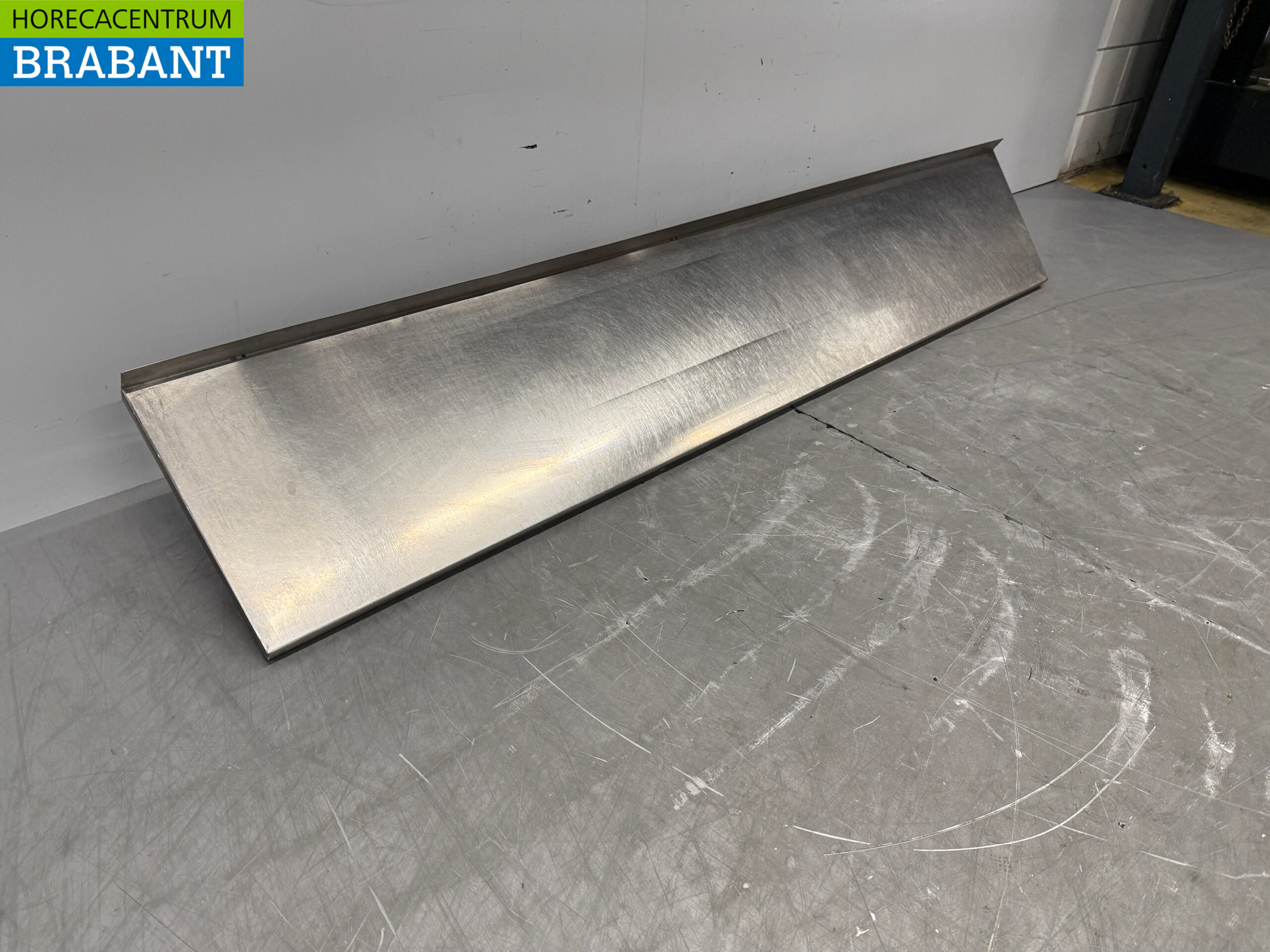 RVS Wandschap Schap 223 x 40 cm Horeca - Afbeelding 3