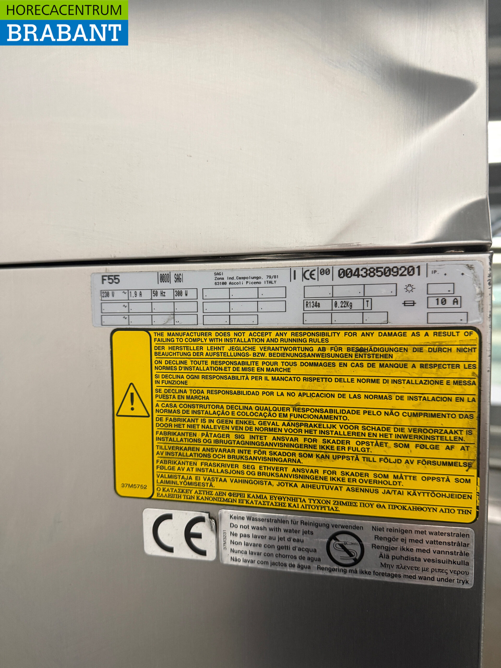 RVS Sagi Verrijdbare Koeling 550 liter 230V Horeca - Afbeelding 5