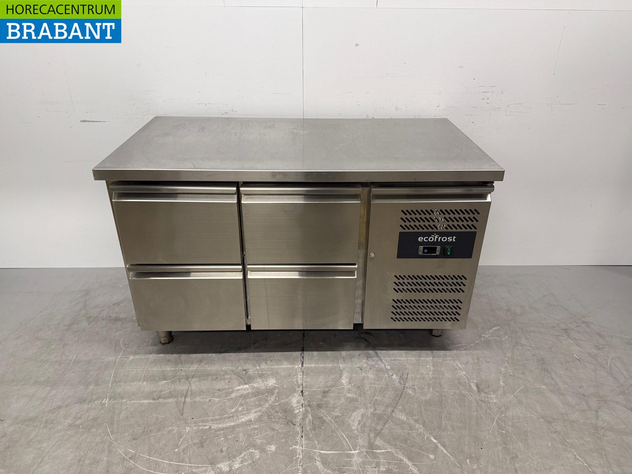 RVS Ecofrost Koelwerkbank 4 Laden 136 cm 230V Horeca