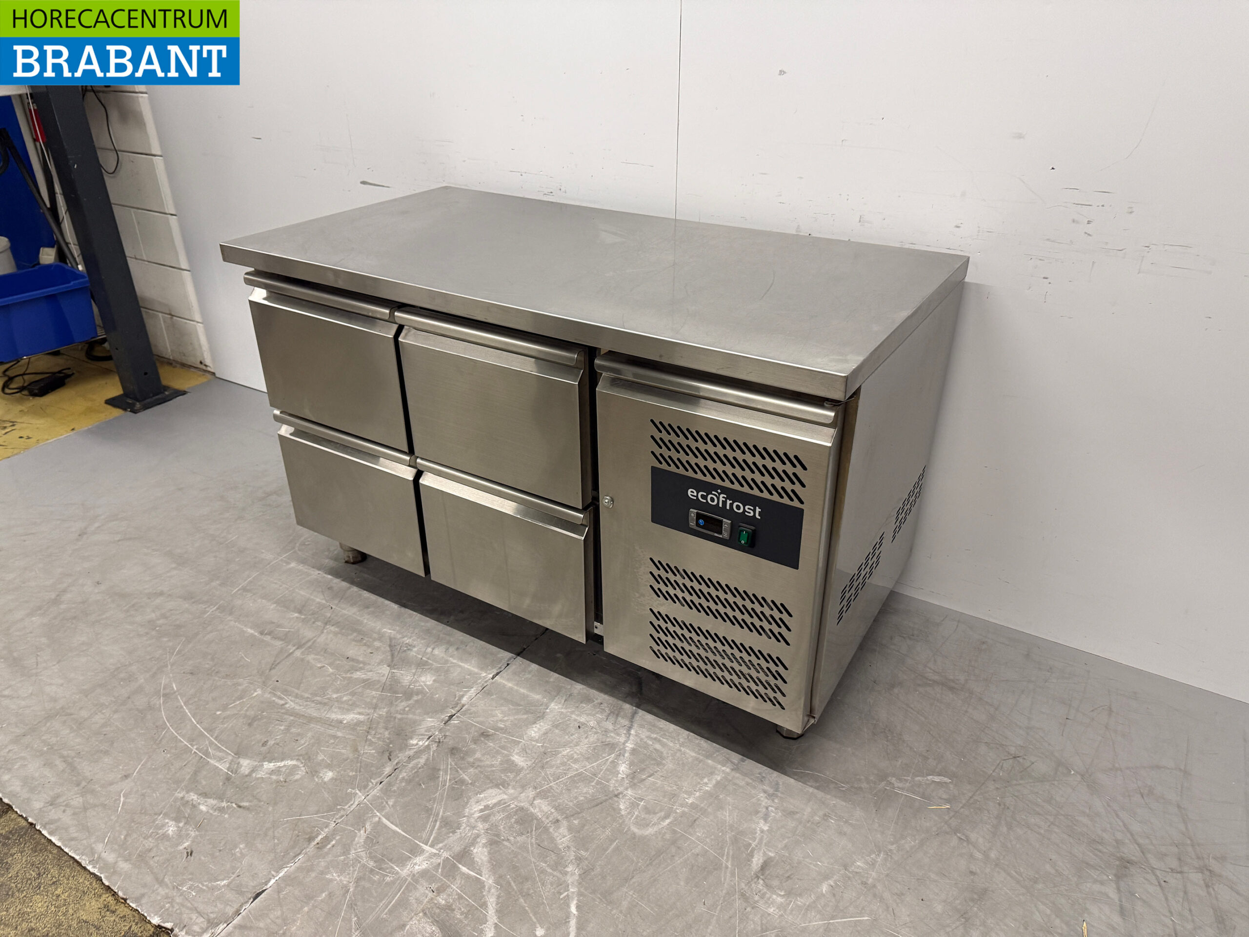 RVS Ecofrost Koelwerkbank 4 Laden 136 cm 230V Horeca - Afbeelding 2
