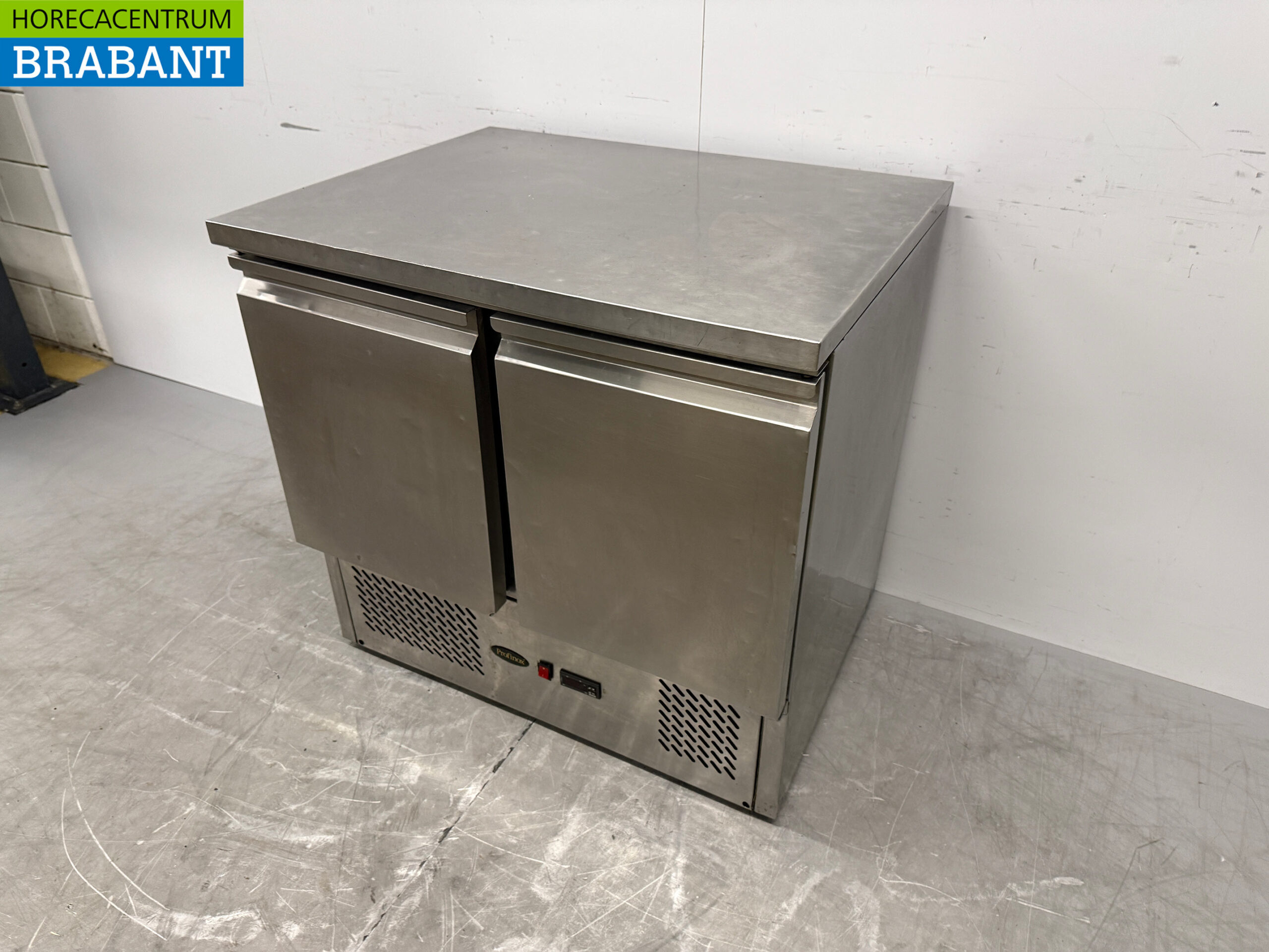 RVS Profinox Koelwerkbank 2 Deuren 90 cm 230V Horeca - Afbeelding 2