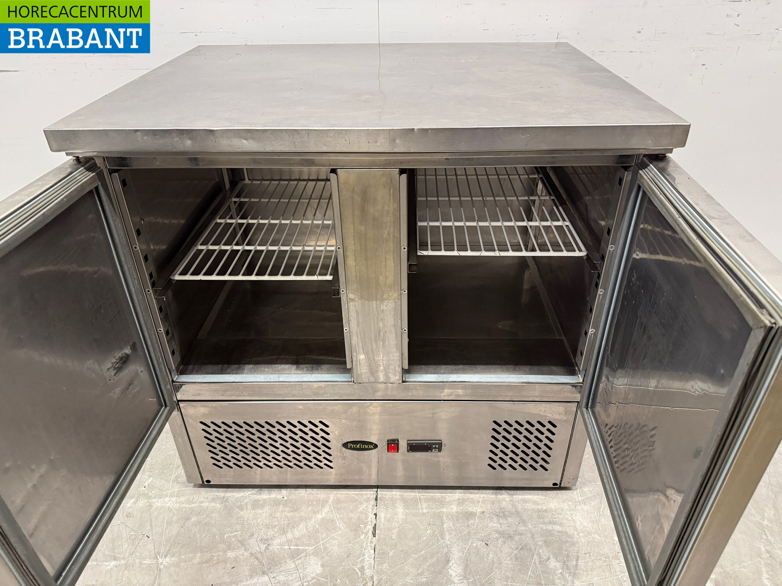 RVS Profinox Koelwerkbank 2 Deuren 90 cm 230V Horeca - Afbeelding 4