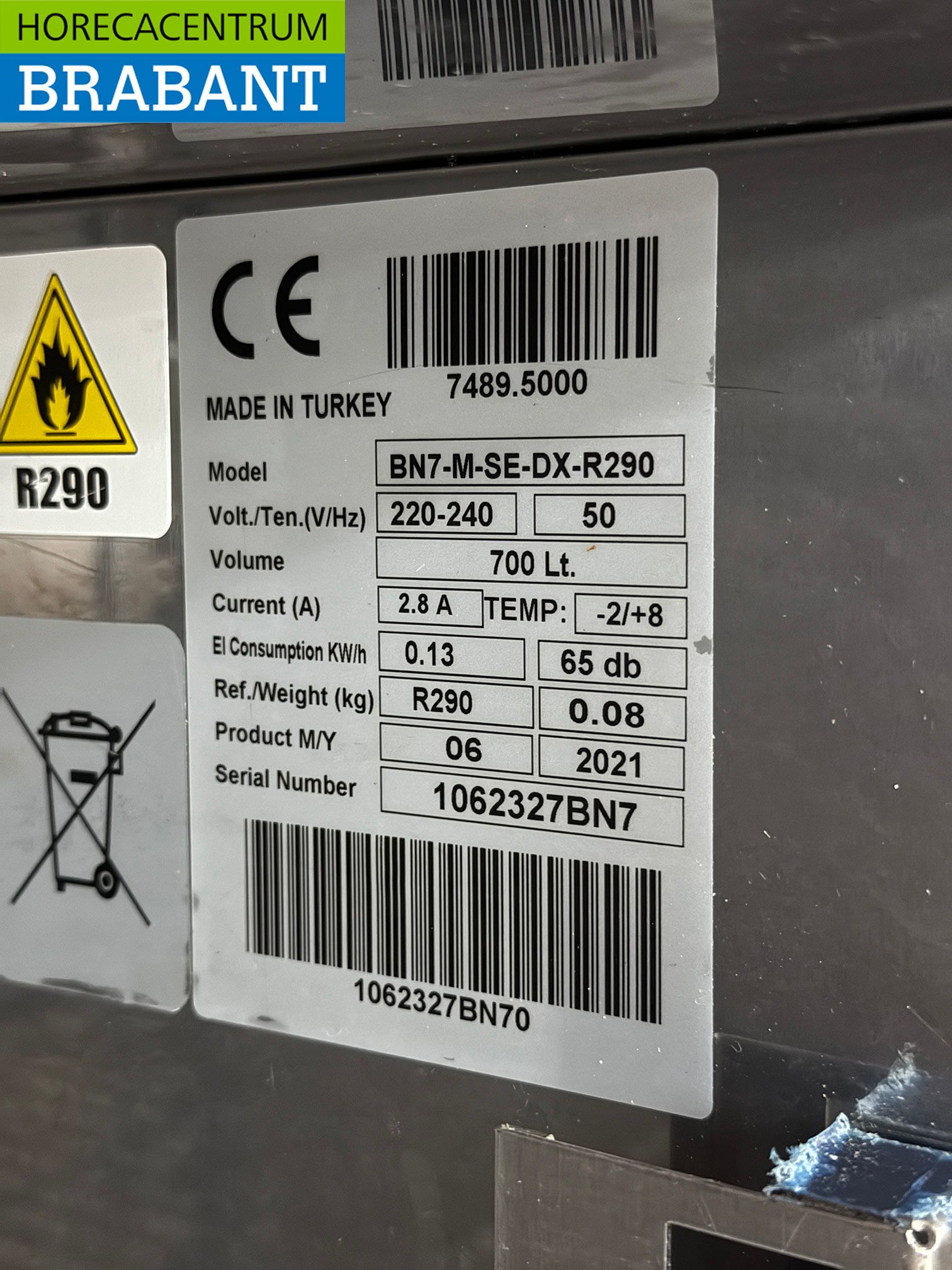 RVS Combisteel Koeling 700 liter 230V Horeca - Afbeelding 5