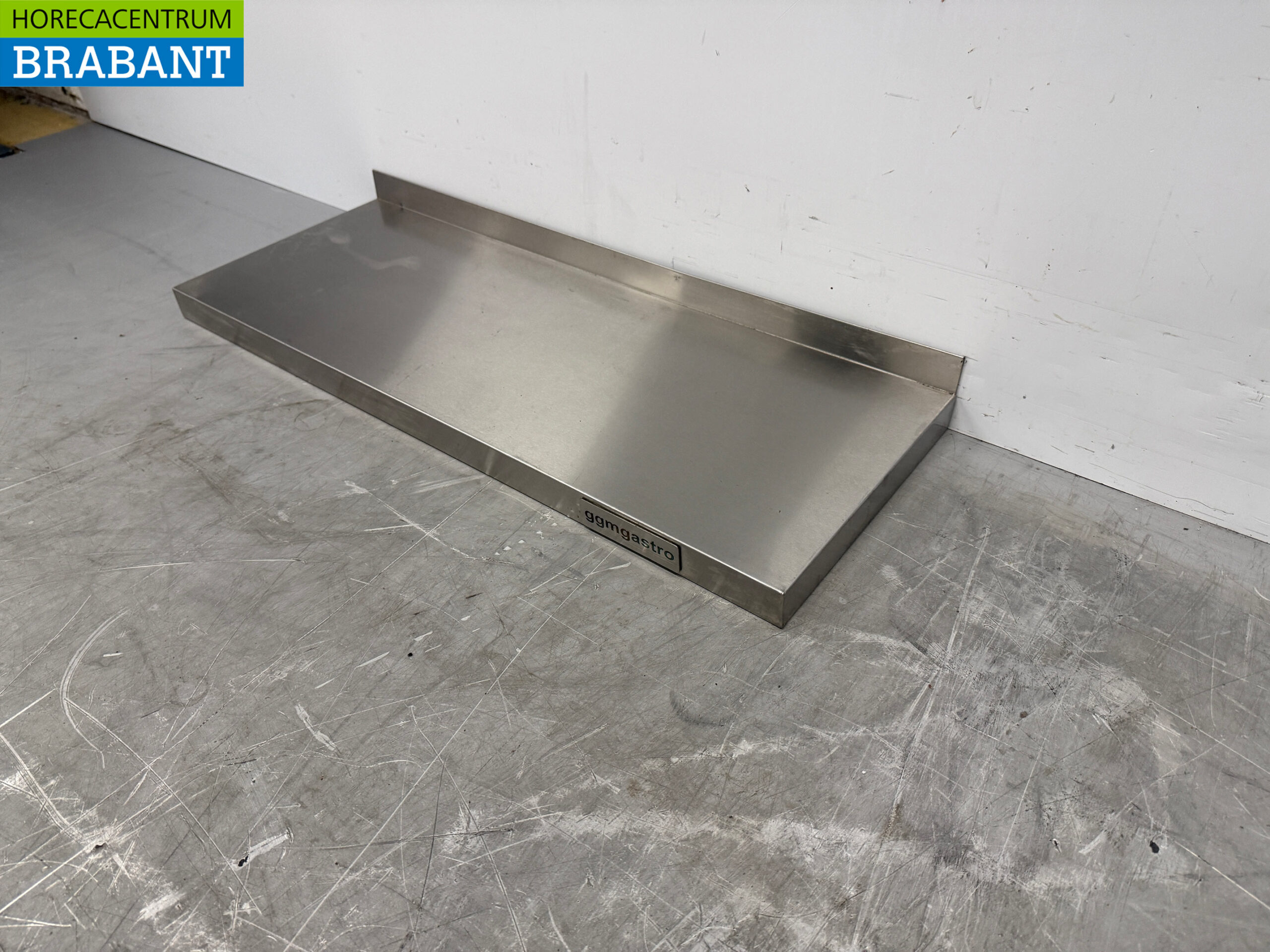 RVS Wandschap Schap 80 x 30 cm Horeca - Afbeelding 2