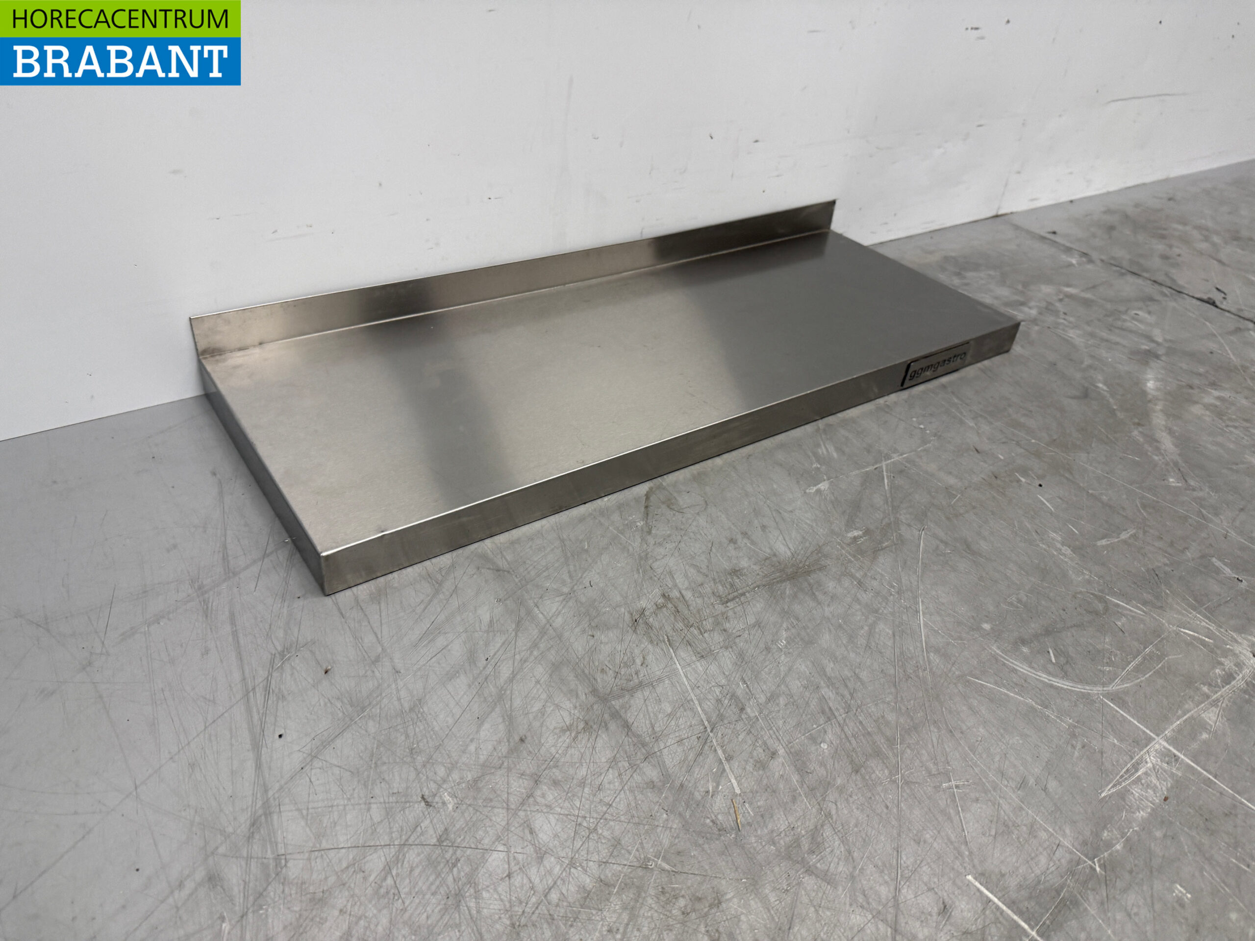 RVS Wandschap Schap 80 x 30 cm Horeca - Afbeelding 3