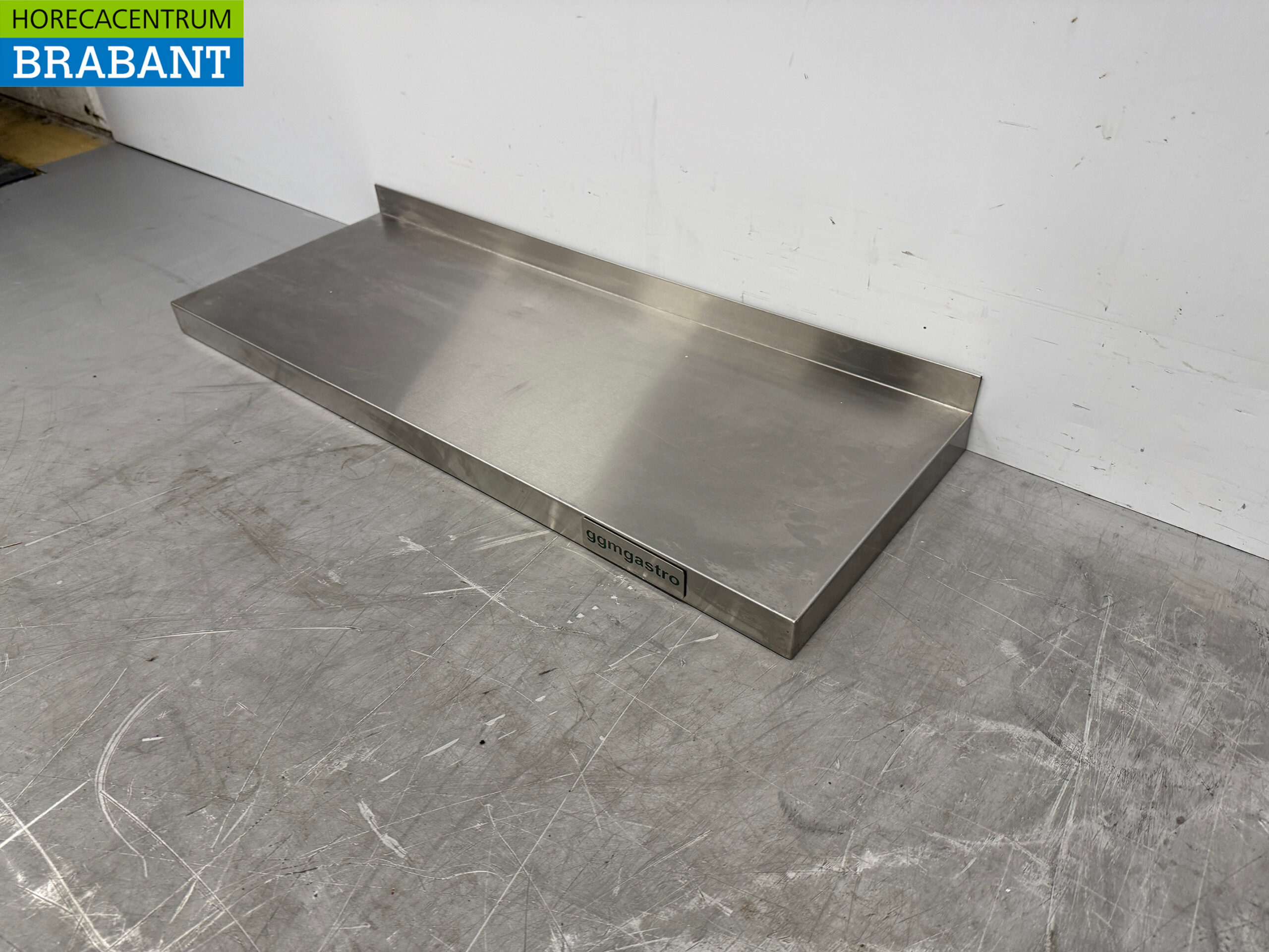 RVS Wandschap Schap 80 x 30 cm Horeca - Afbeelding 2