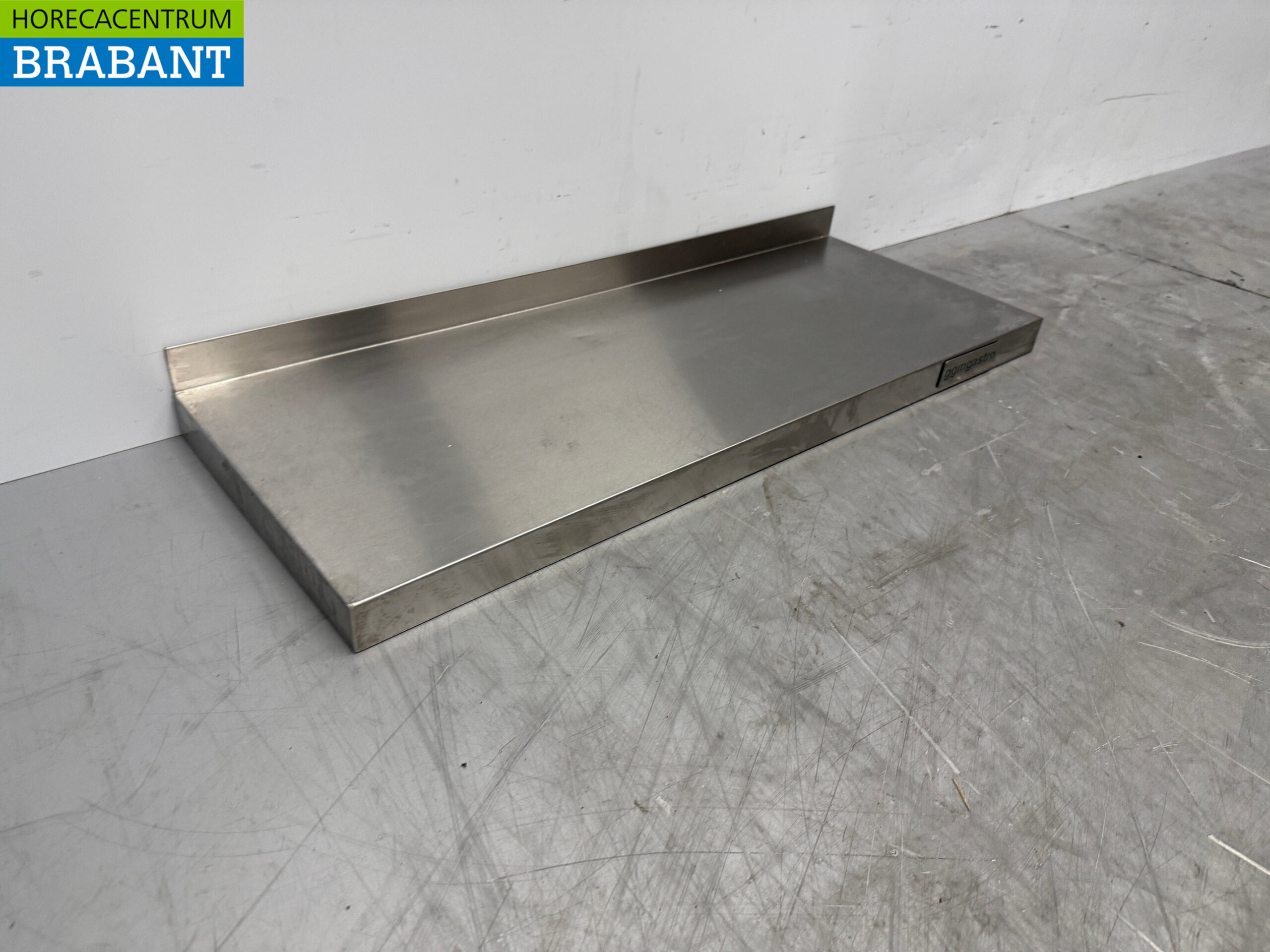 RVS Wandschap Schap 80 x 30 cm Horeca - Afbeelding 3