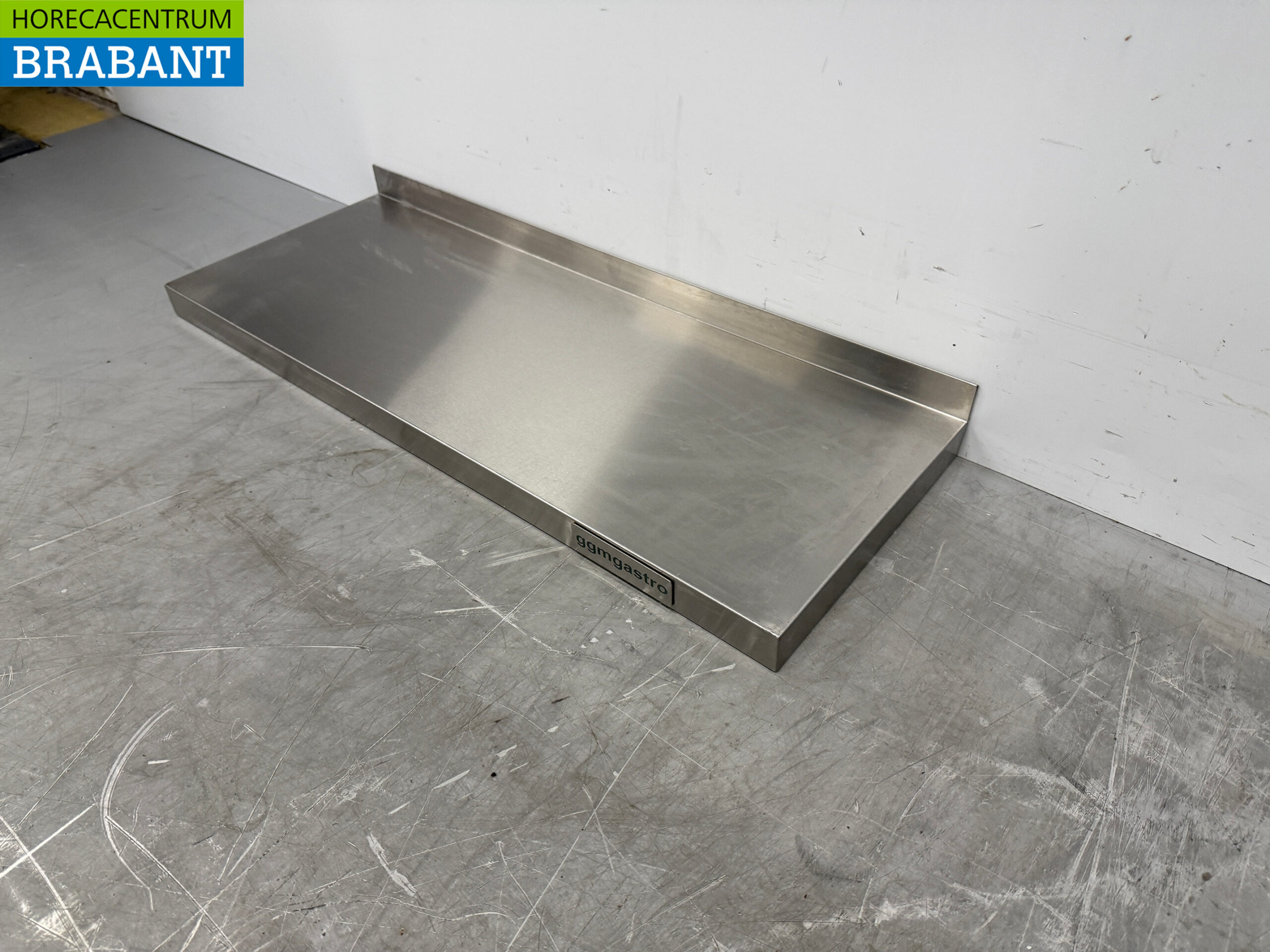 RVS Wandschap Schap 80 x 30 cm Horeca - Afbeelding 2
