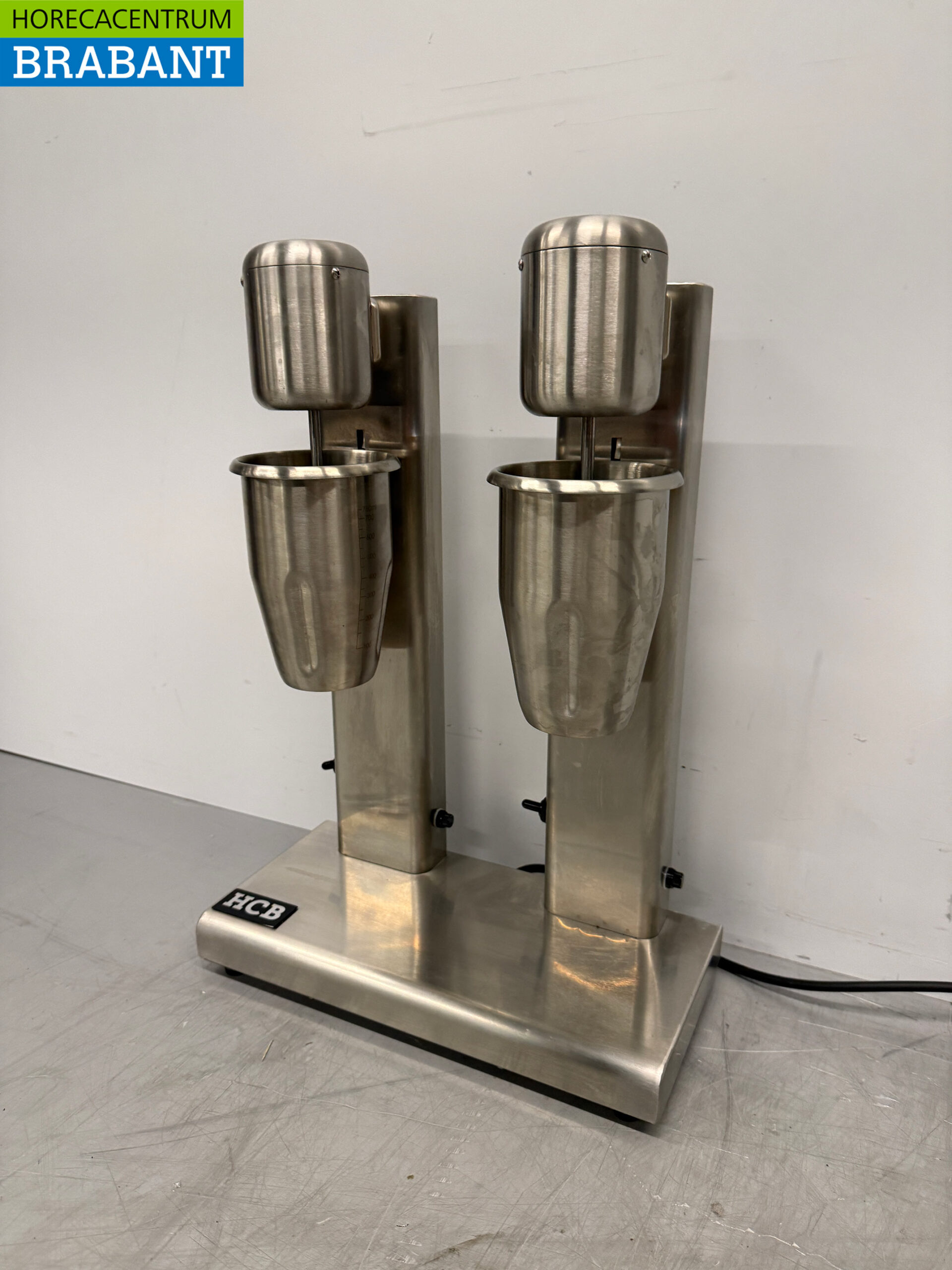 RVS Dubbele Milkshaker Milk shaker Milkshakemixer 2 x 750 ml 230V Horeca - Afbeelding 2