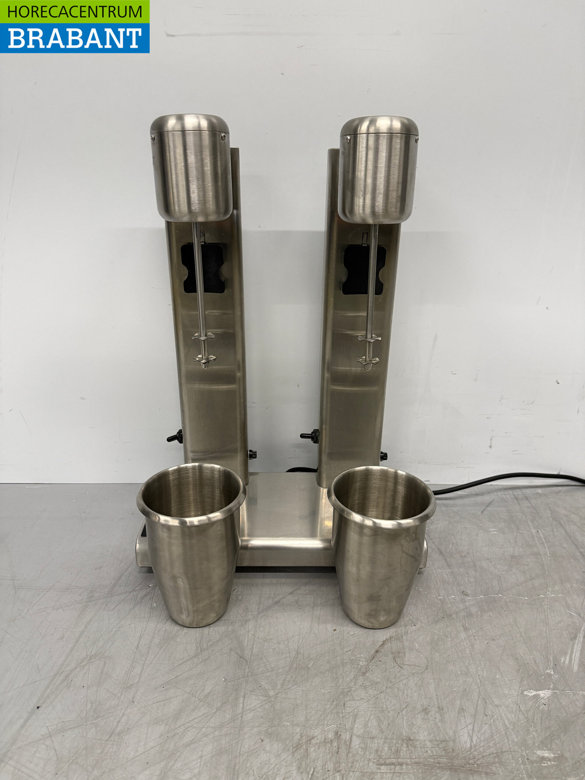 RVS Dubbele Milkshaker Milk shaker Milkshakemixer 2 x 750 ml 230V Horeca - Afbeelding 4
