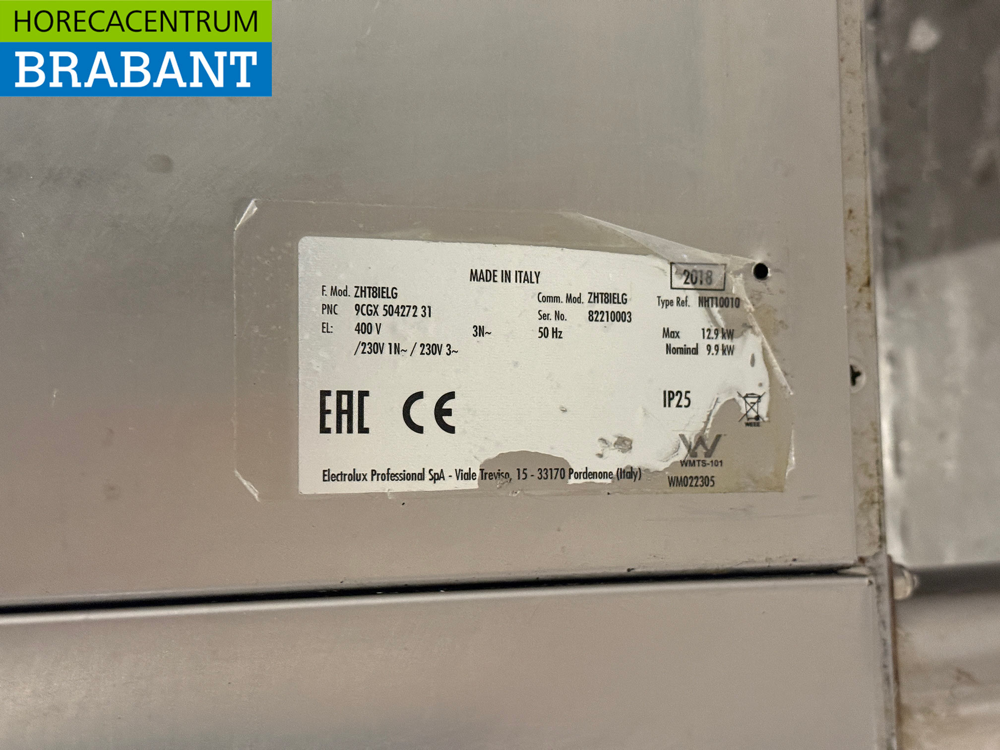 RVS Zanussi Doorschuifvaatwasser met Warmte Terugwinning en afvoerpomp 400V Horeca - Afbeelding 7