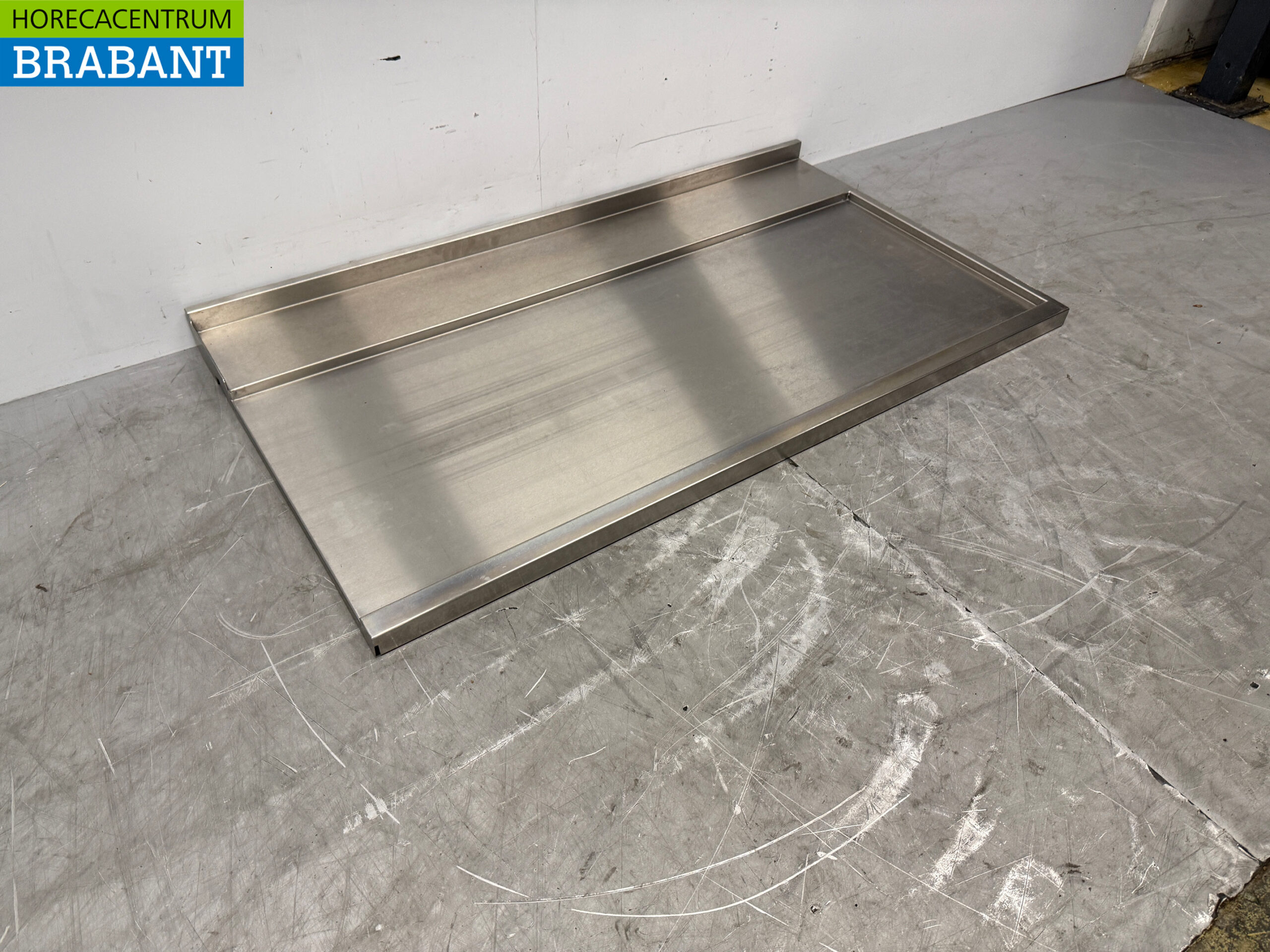 RVS Afvoerblad t.b.v. doorschuifvaatwasser 134,5 cm Horeca - Afbeelding 3