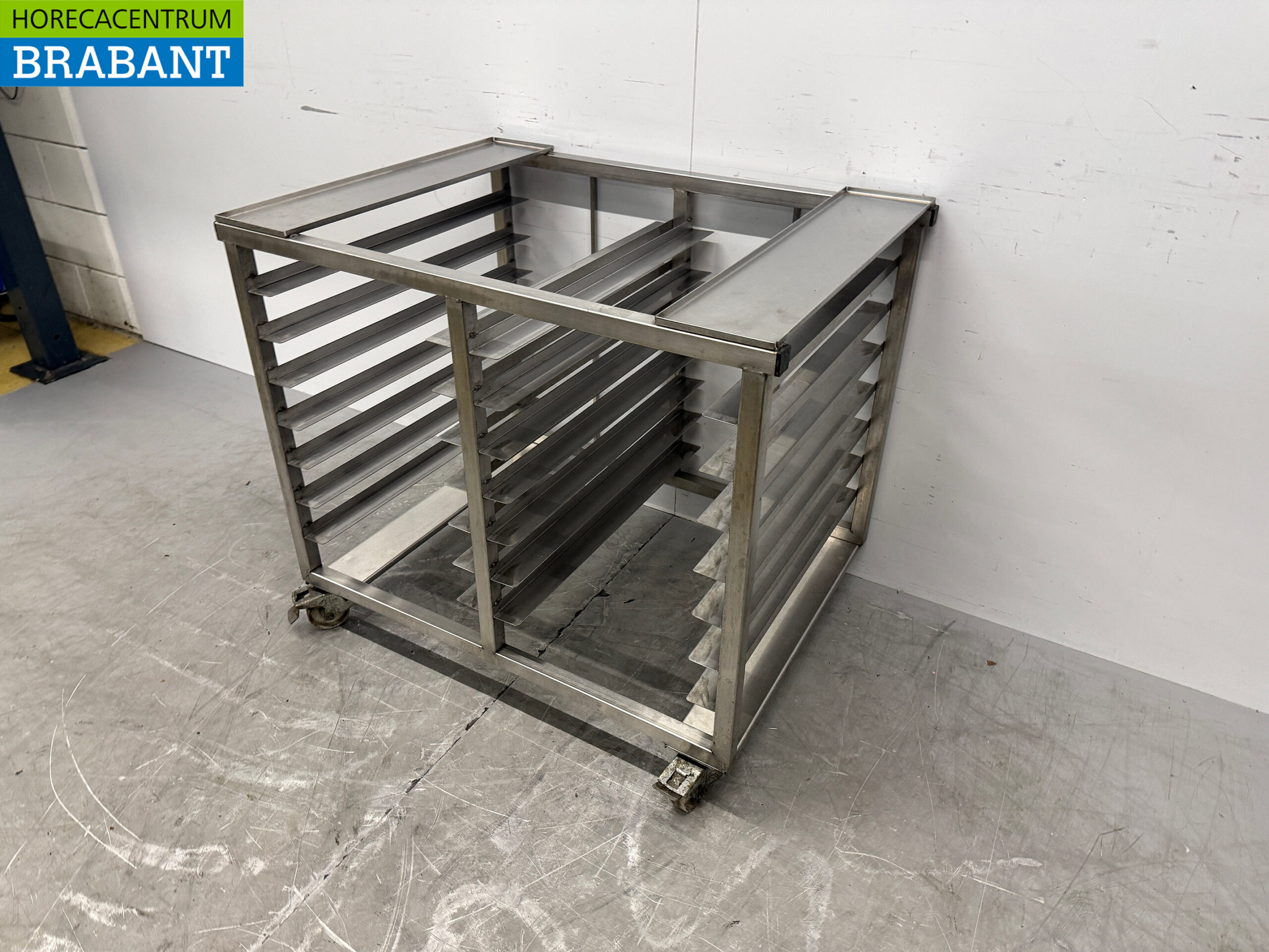 RVS Verrijdbaar Steamer Onderstel 94 x 70 x 82 cm Horeca - Afbeelding 2