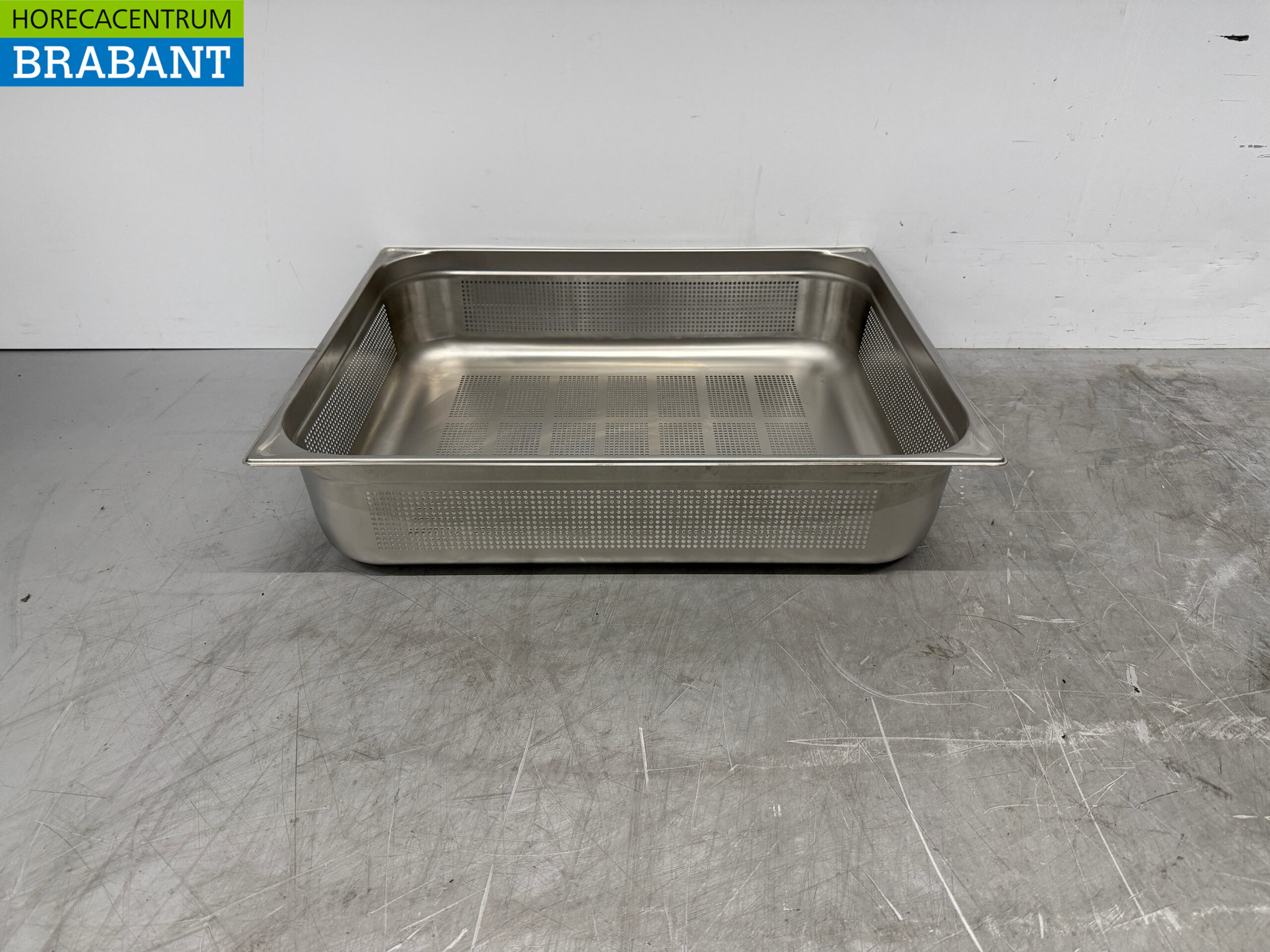 RVS Blanco 2/1 GN - Gastronorm Bak Geperforeerd 150 mm Horeca