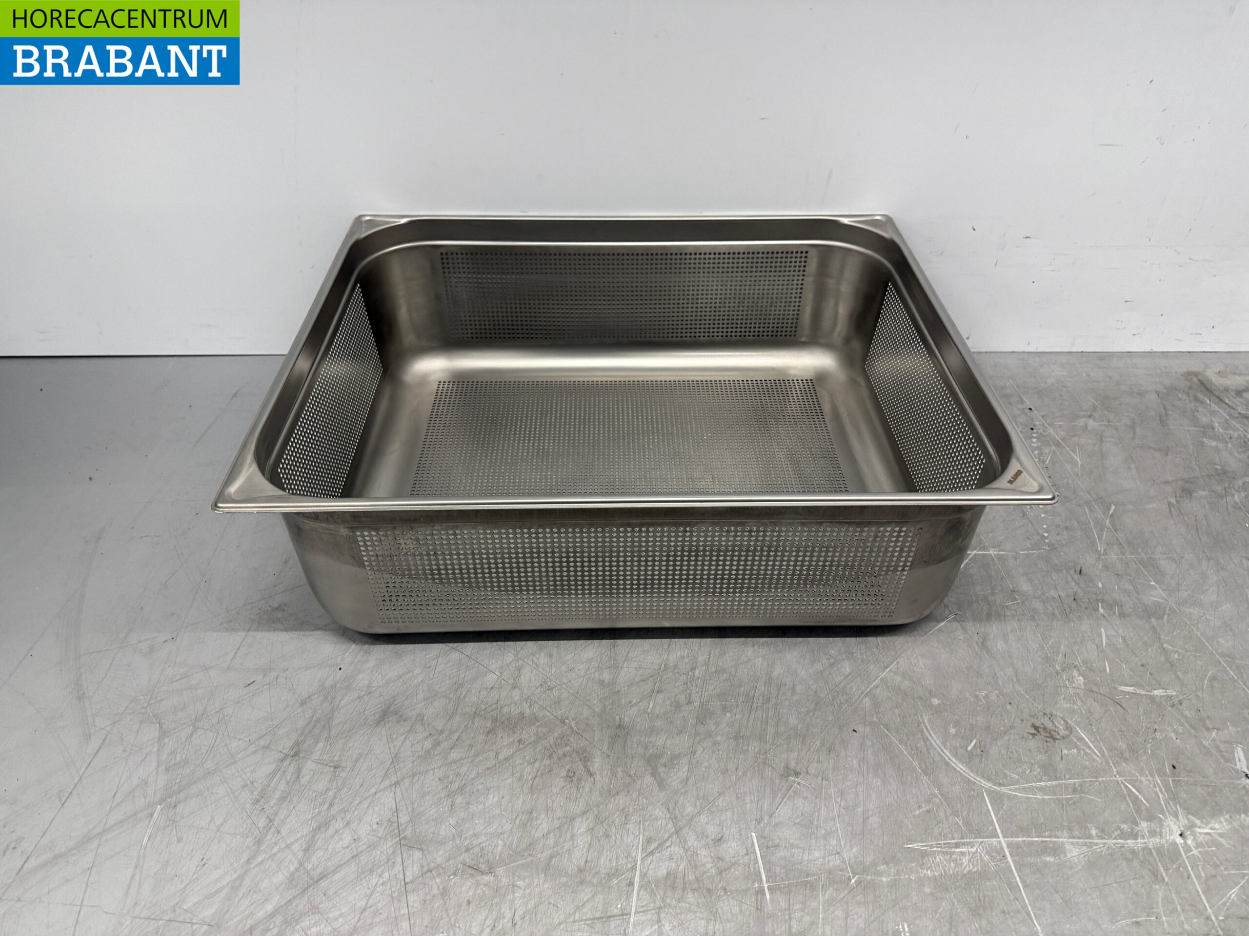 RVS Blanco 2/1 GN - Gastronorm Bak Geperforeerd 200 mm Horeca