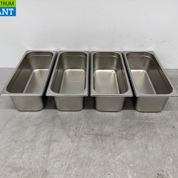 RVS ijsbakken 5 liter set van 4 stuks Horeca