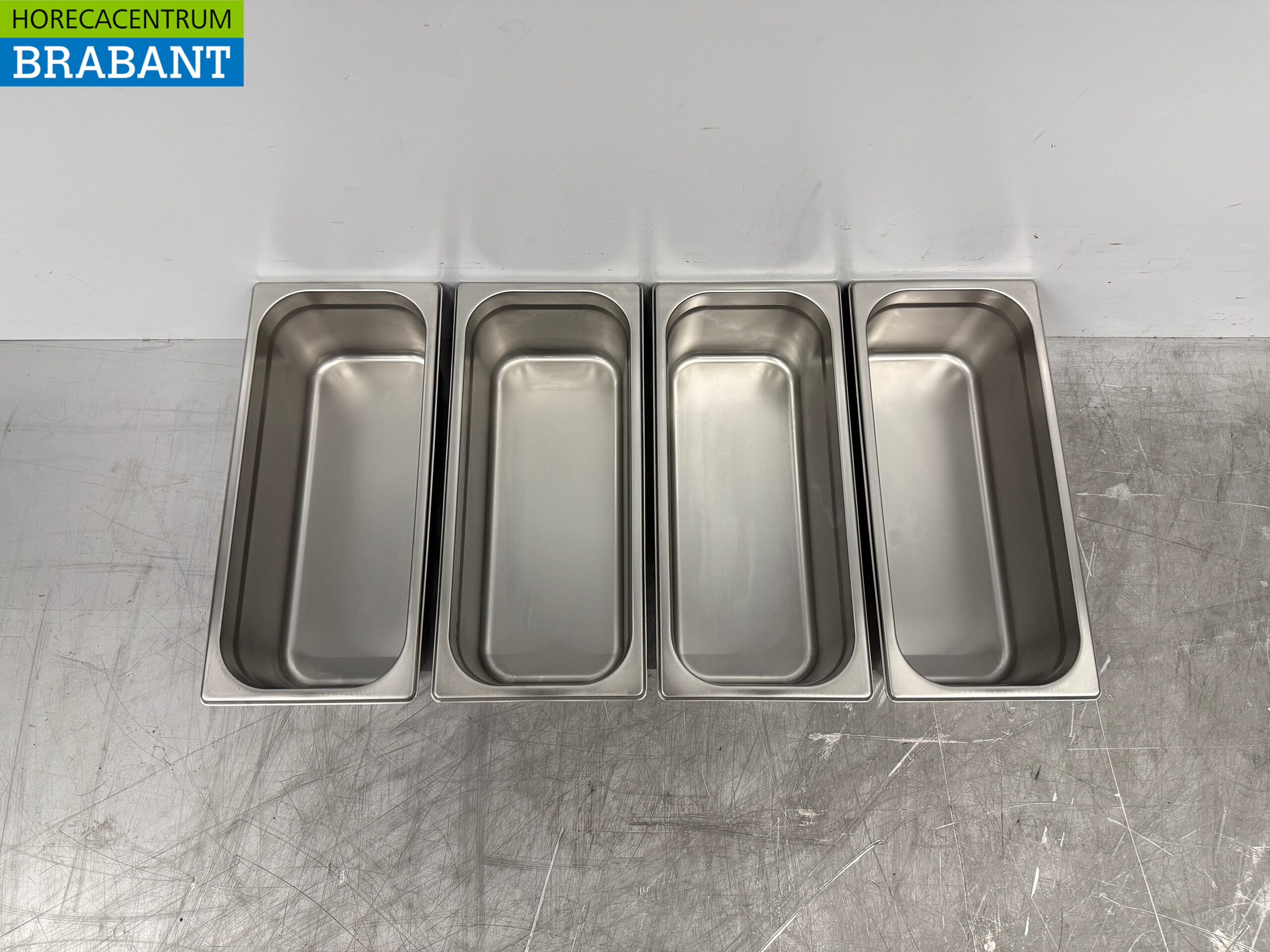 RVS ijsbakken 5 liter set van 4 stuks Horeca - Afbeelding 4