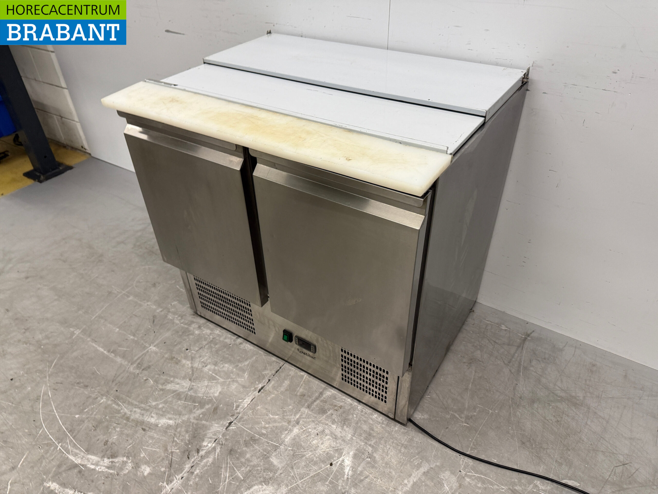 RVS Bartscher Saladette Koelwerkbank 2 Deuren 90,5 cm 230V Horeca - Afbeelding 2