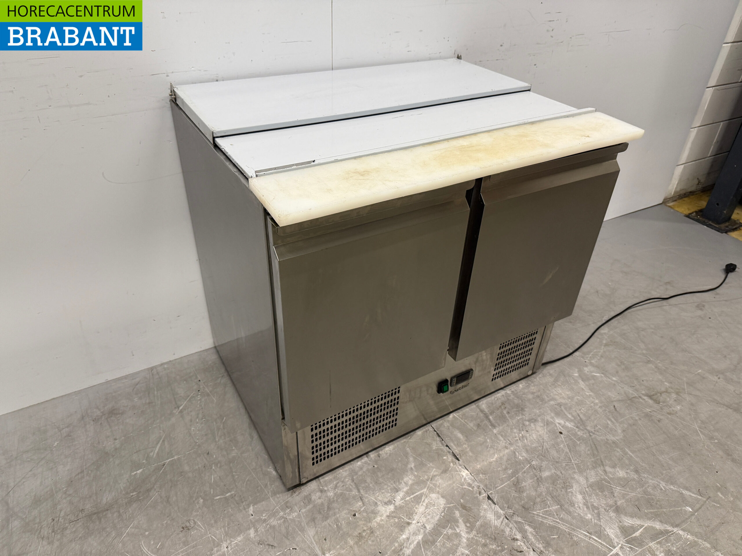 RVS Bartscher Saladette Koelwerkbank 2 Deuren 90,5 cm 230V Horeca - Afbeelding 3