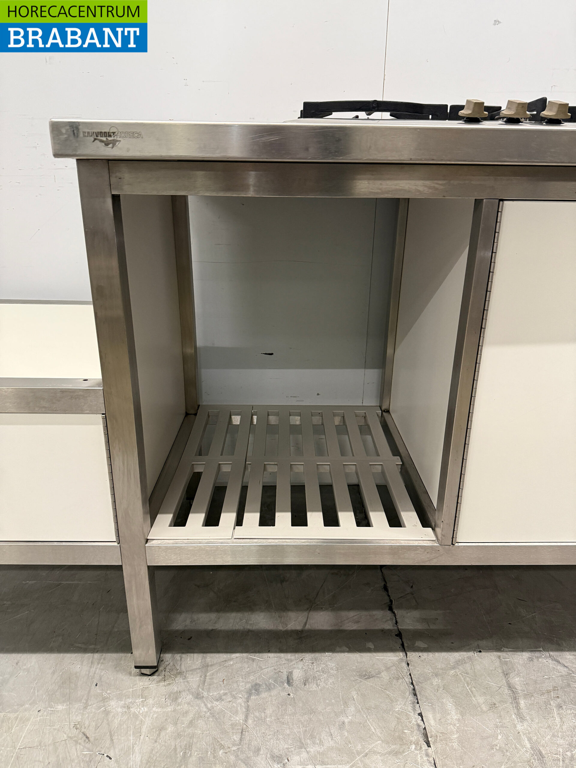 RVS Werkkast Kast met 4 Deuren 196,5 x 70 x 89 cm GAS Horeca - Afbeelding 6