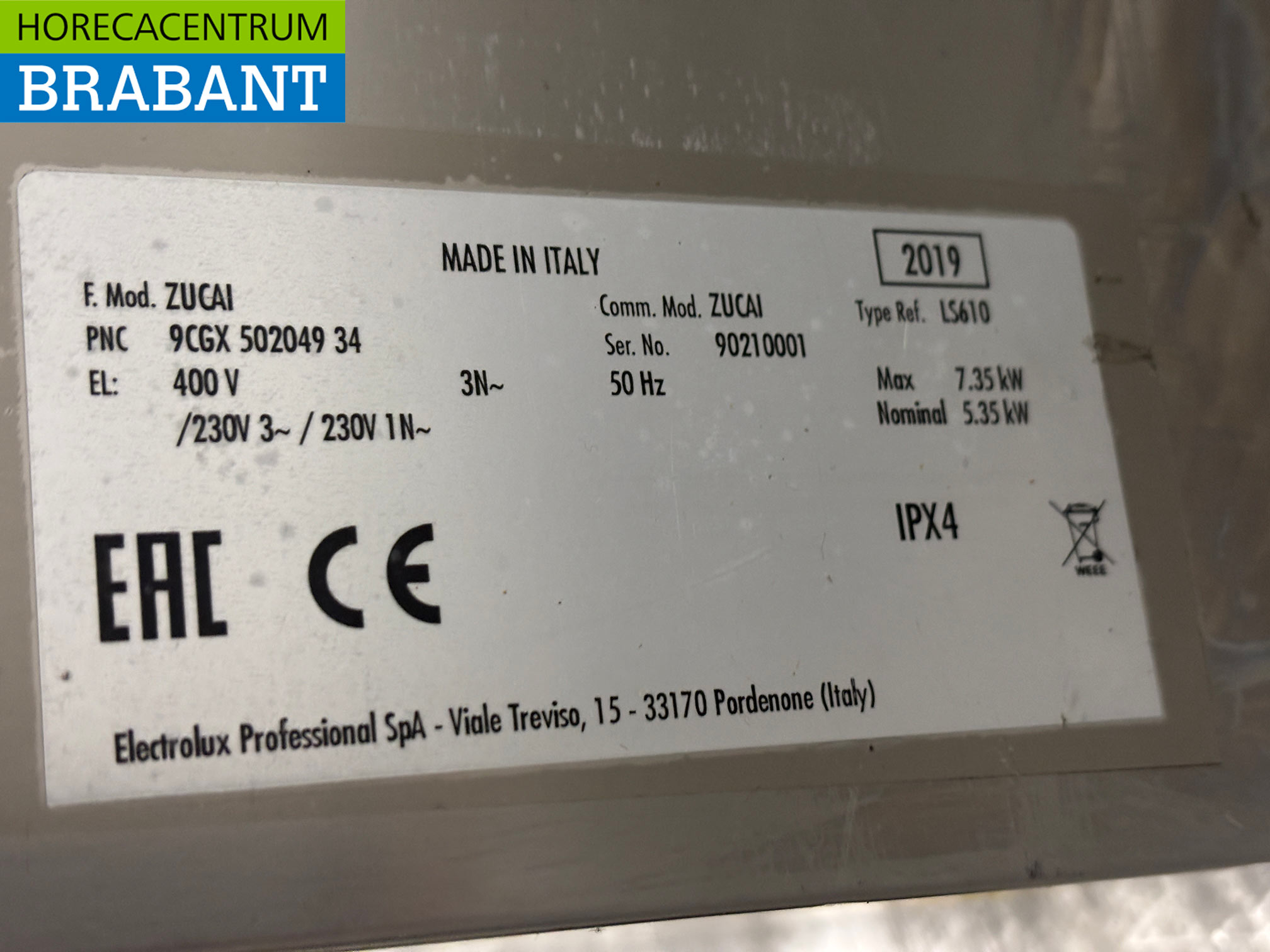 RVS Zanussi Vaatwasser met afvoerpomp 400V Horeca - Afbeelding 5