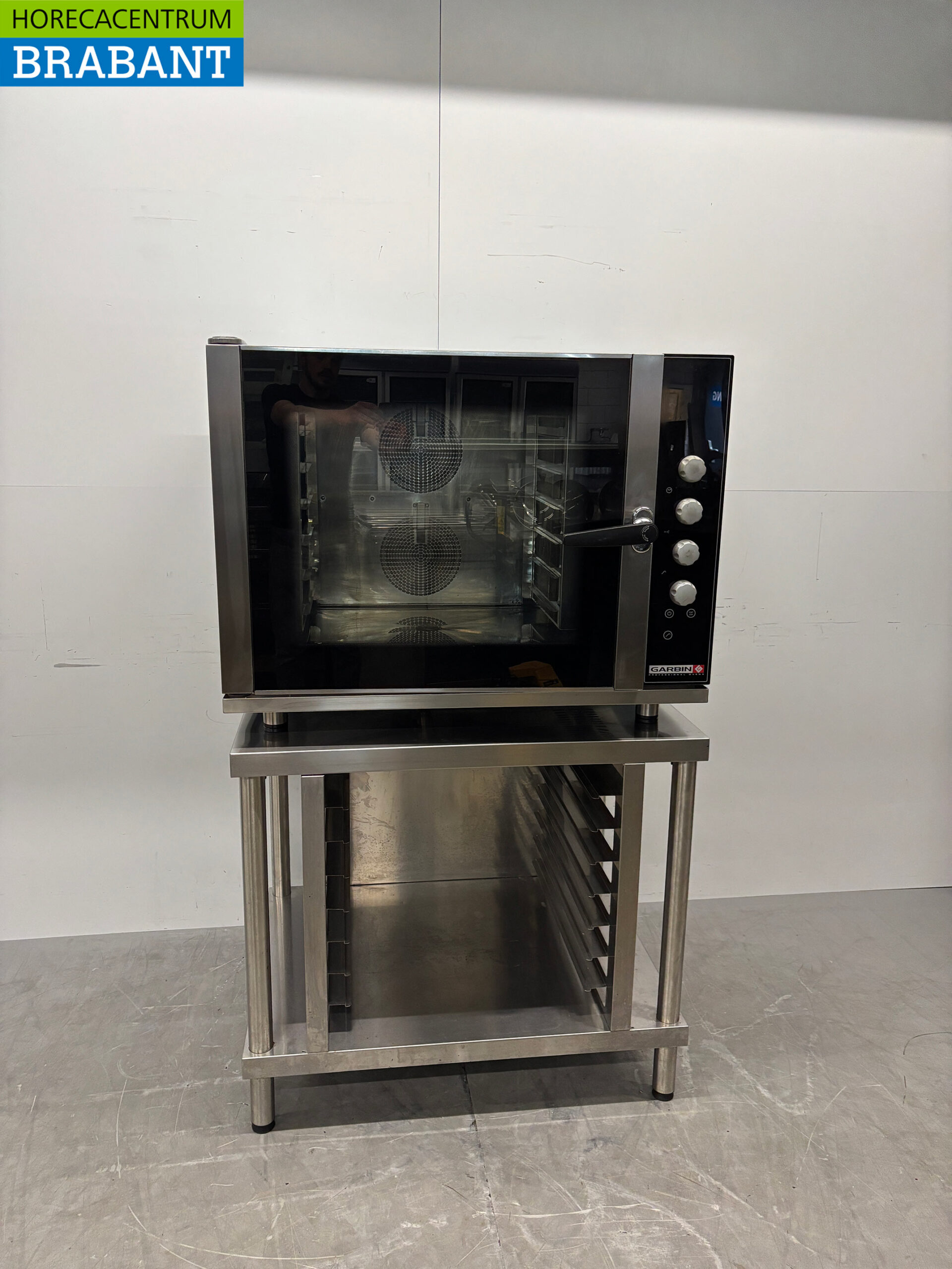 RVS Garbin Heteluchtoven met Vochtinjectie en onderstel 6 x 1/1 G 400V Horeca