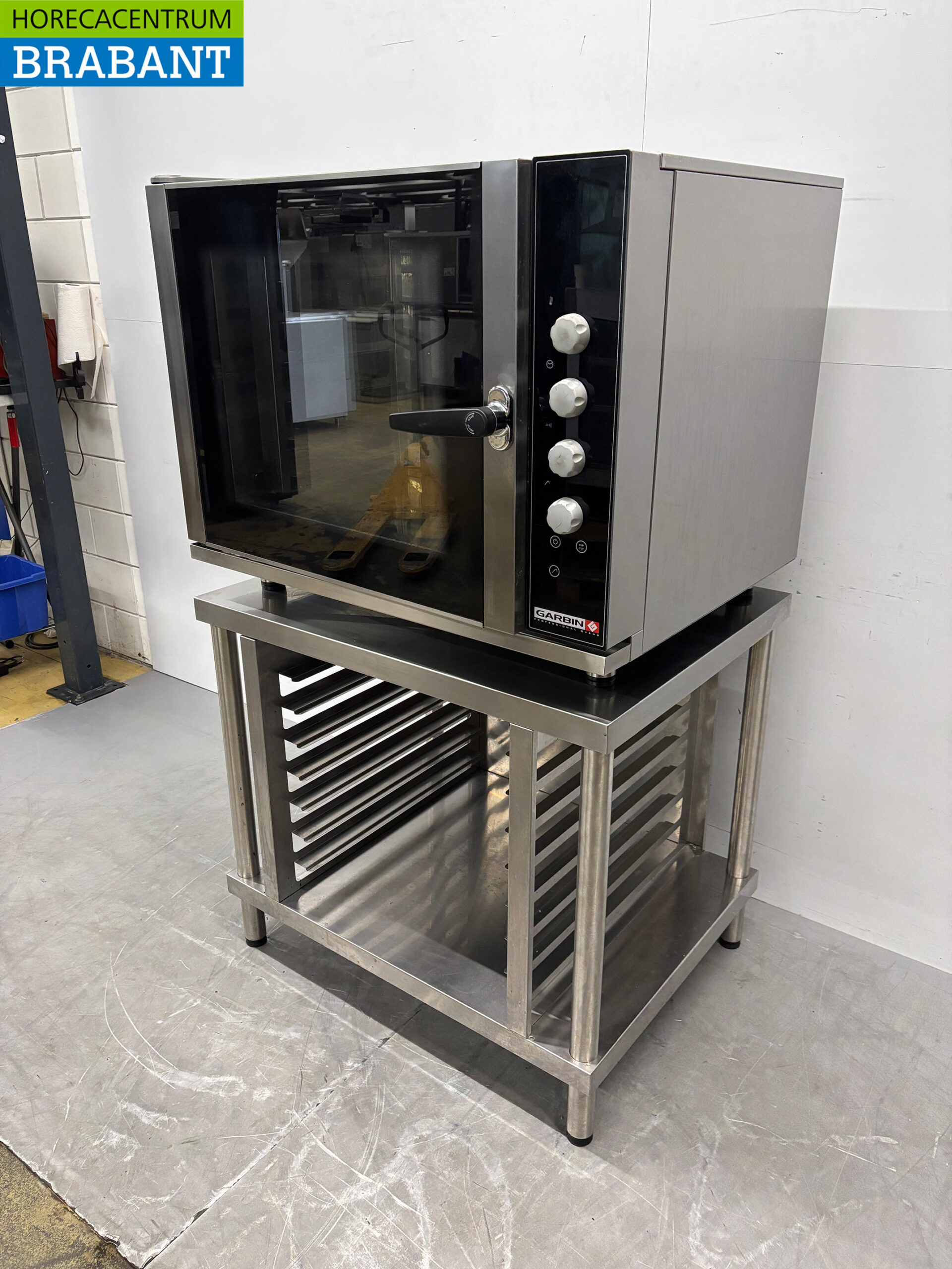 RVS Garbin Heteluchtoven met Vochtinjectie en onderstel 6 x 1/1 G 400V Horeca - Afbeelding 2