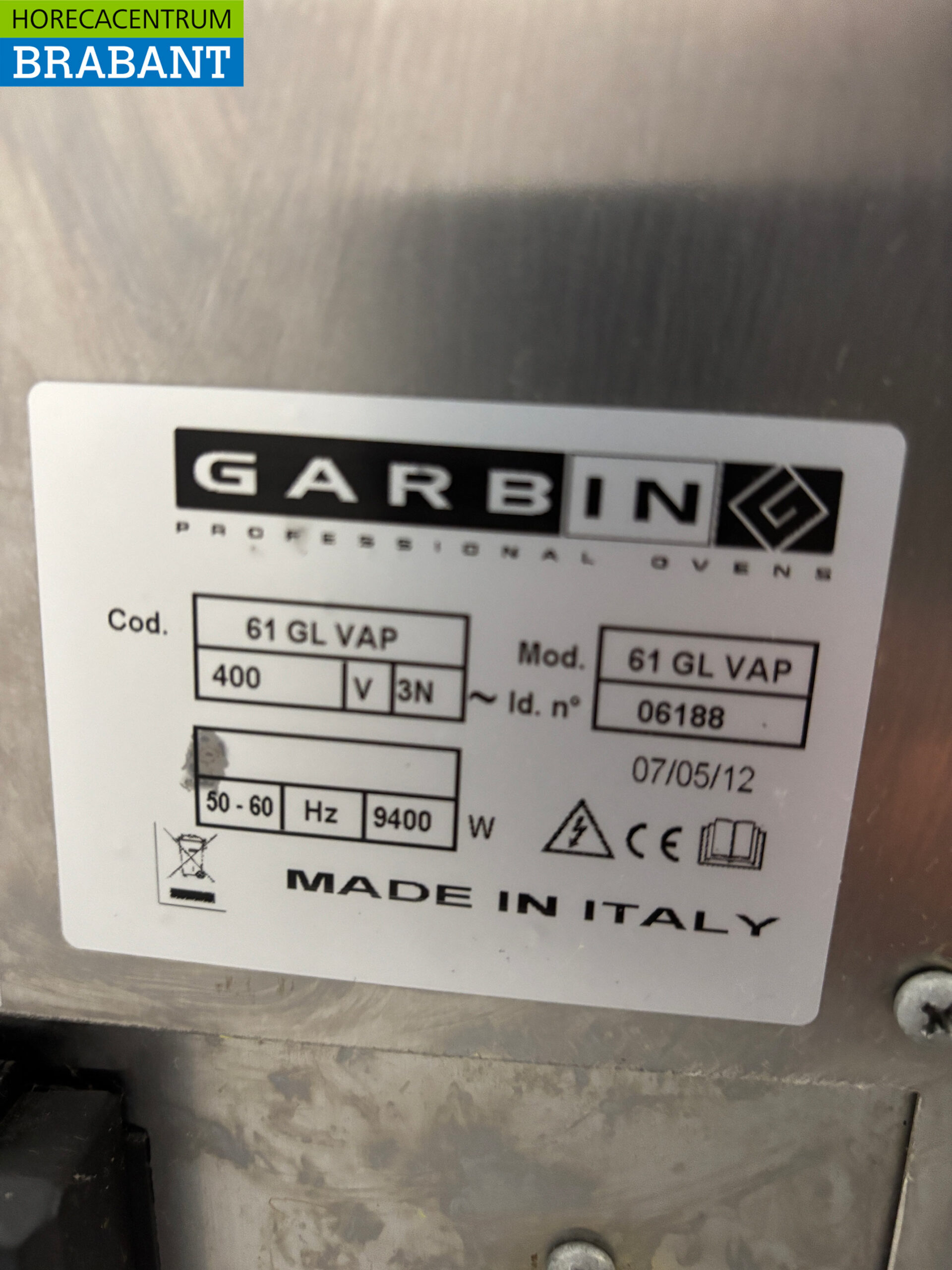 RVS Garbin Heteluchtoven met Vochtinjectie en onderstel 6 x 1/1 G 400V Horeca - Afbeelding 5