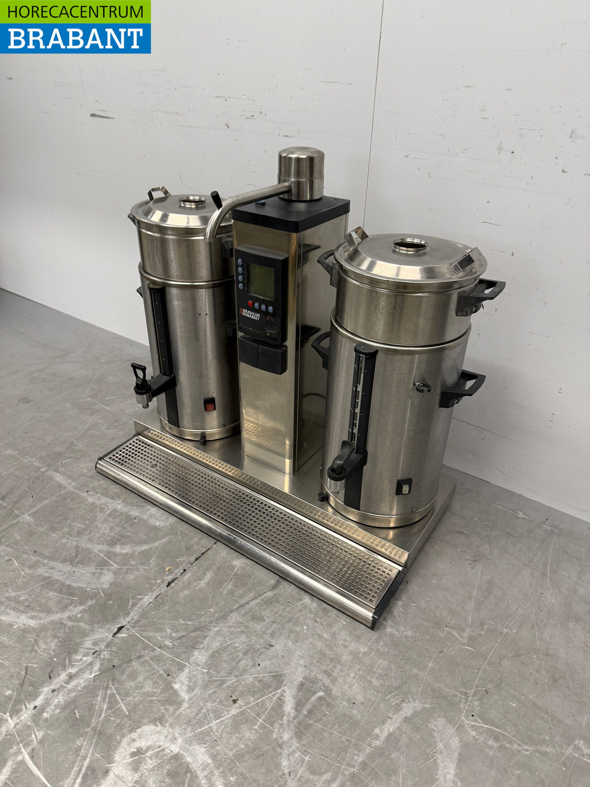 RVS Bravilor Bonamat Percolator Koffiemachine 2 x 10 liter 400V Horeca - Afbeelding 2