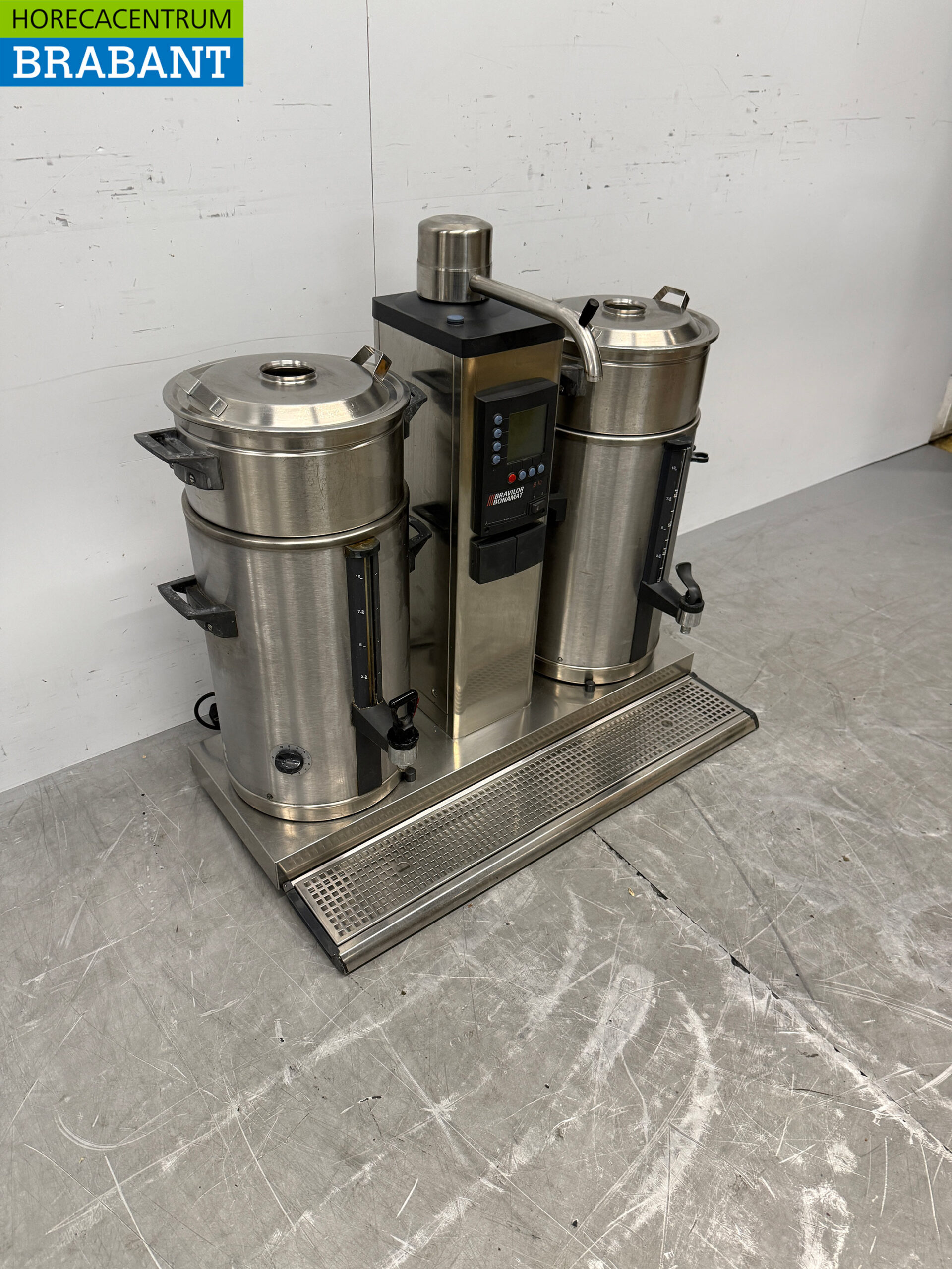 RVS Bravilor Bonamat Percolator Koffiemachine 2 x 10 liter 400V Horeca - Afbeelding 3