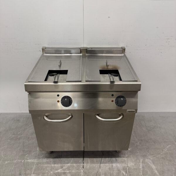 RVS Zanussi Dubbele Friteuse 2 x 16 liter 400V Horeca